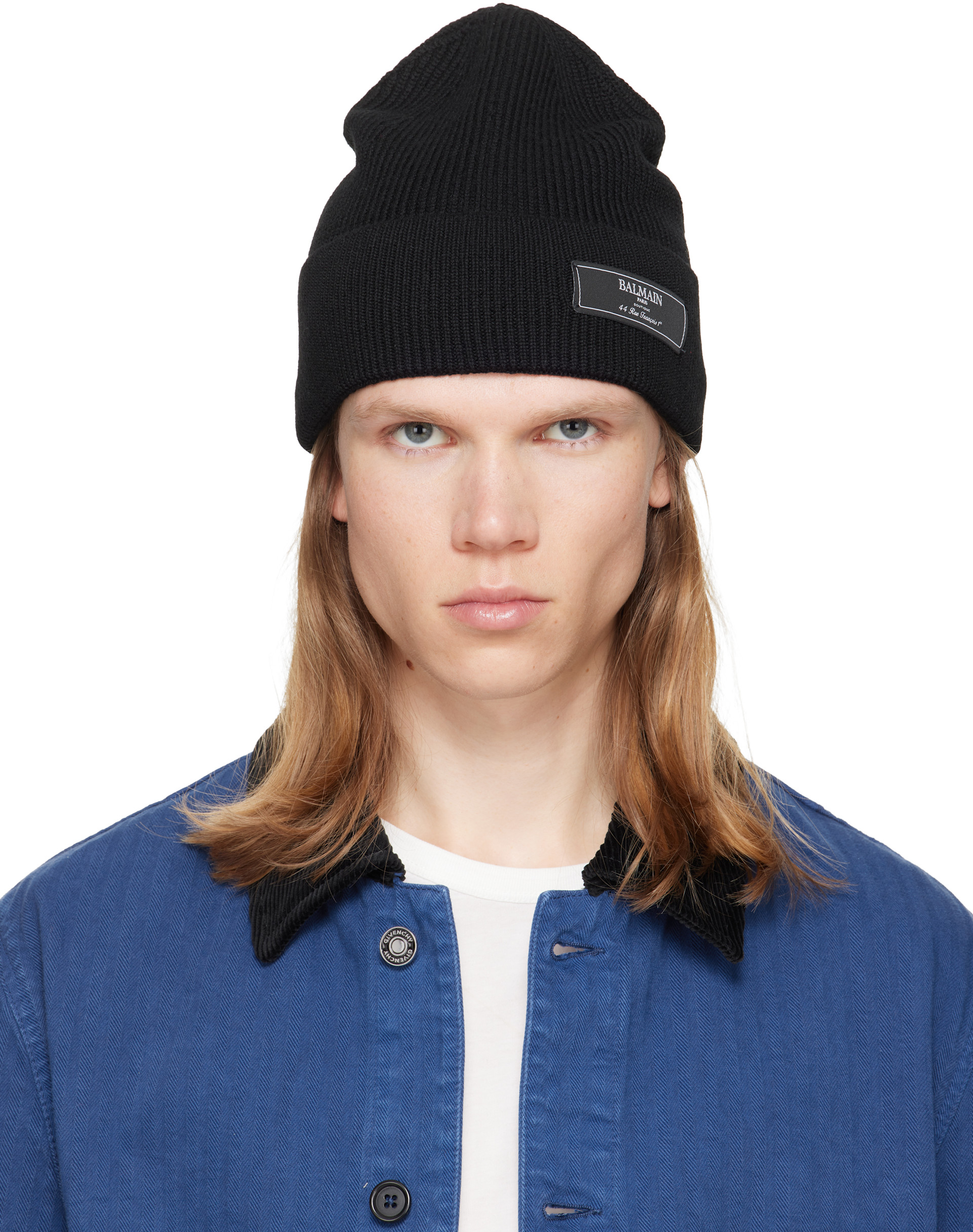 Balmain - ブラック Label ウール ビーニー