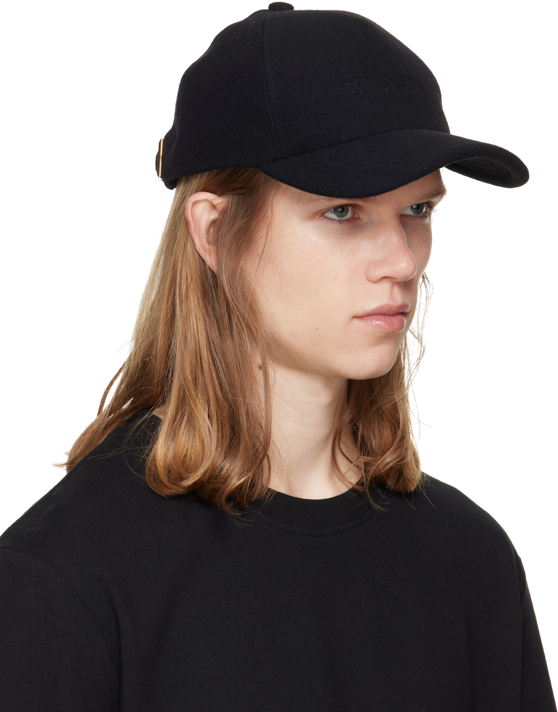 BALMAIN - Black Wool Cap