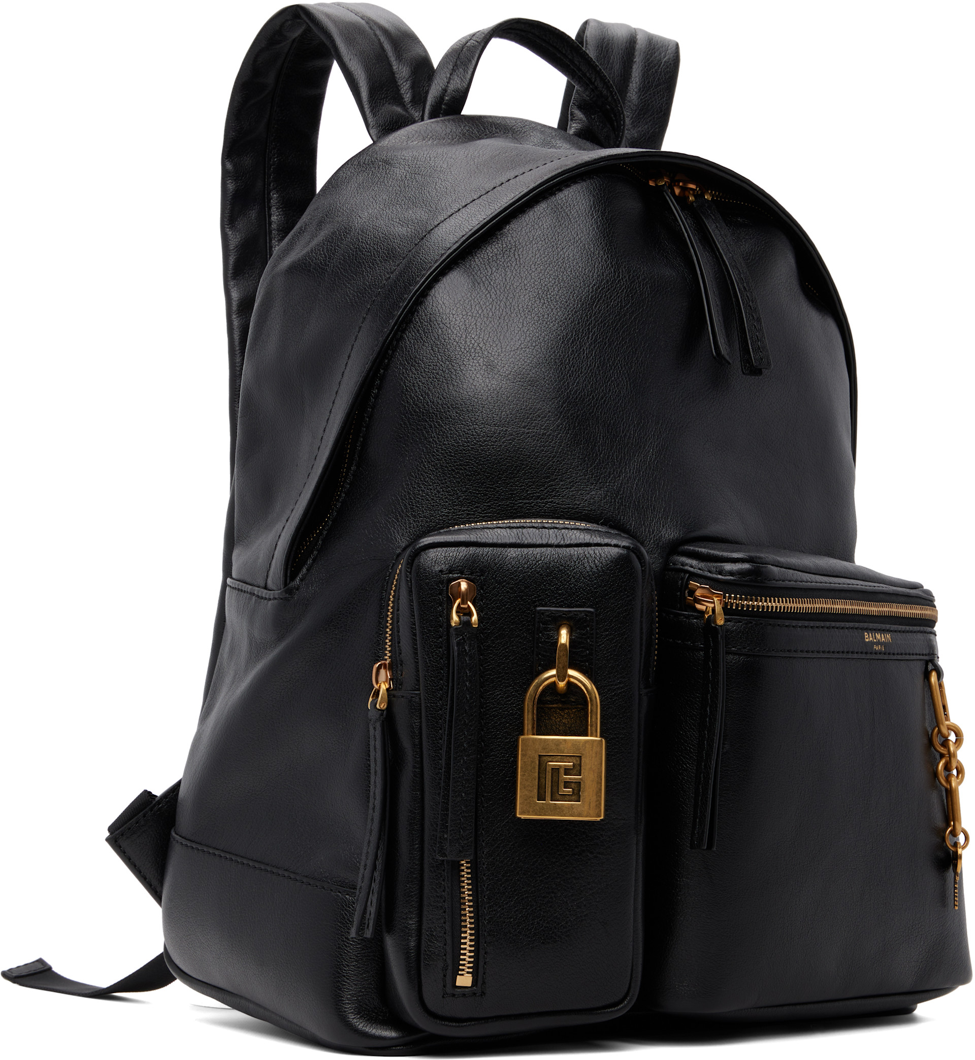 BALMAIN - Black Pulse Backpack