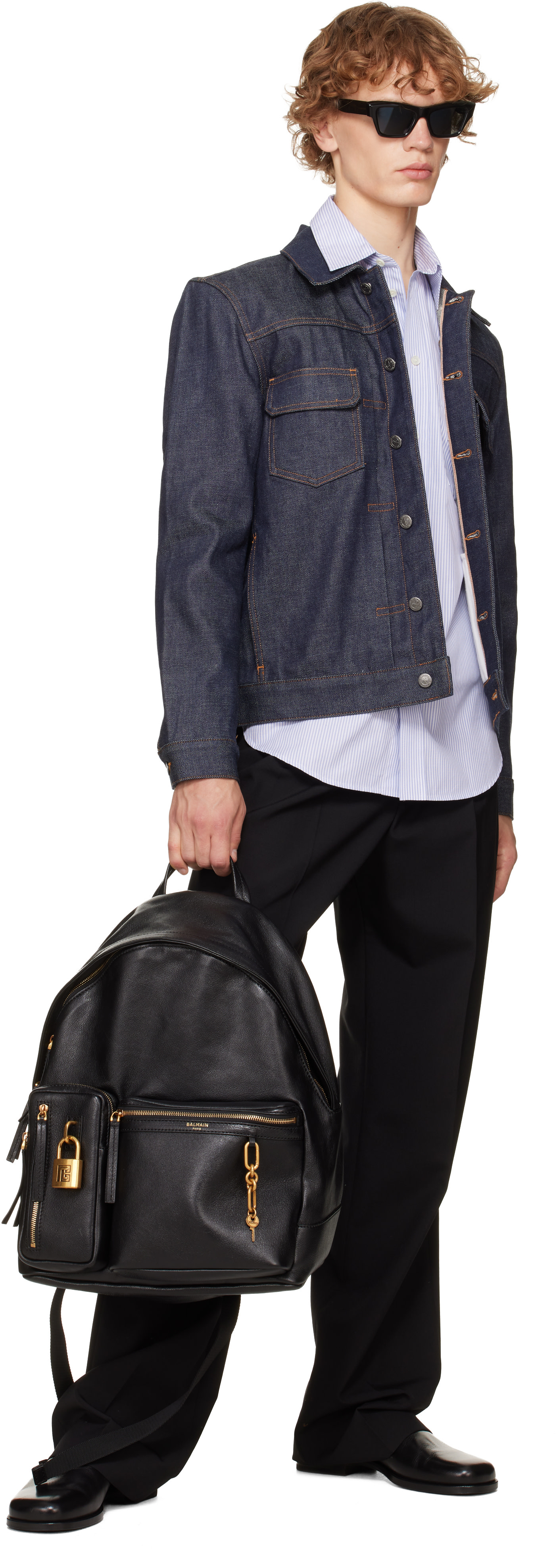 Balmain - Sac à dos Pulse noir