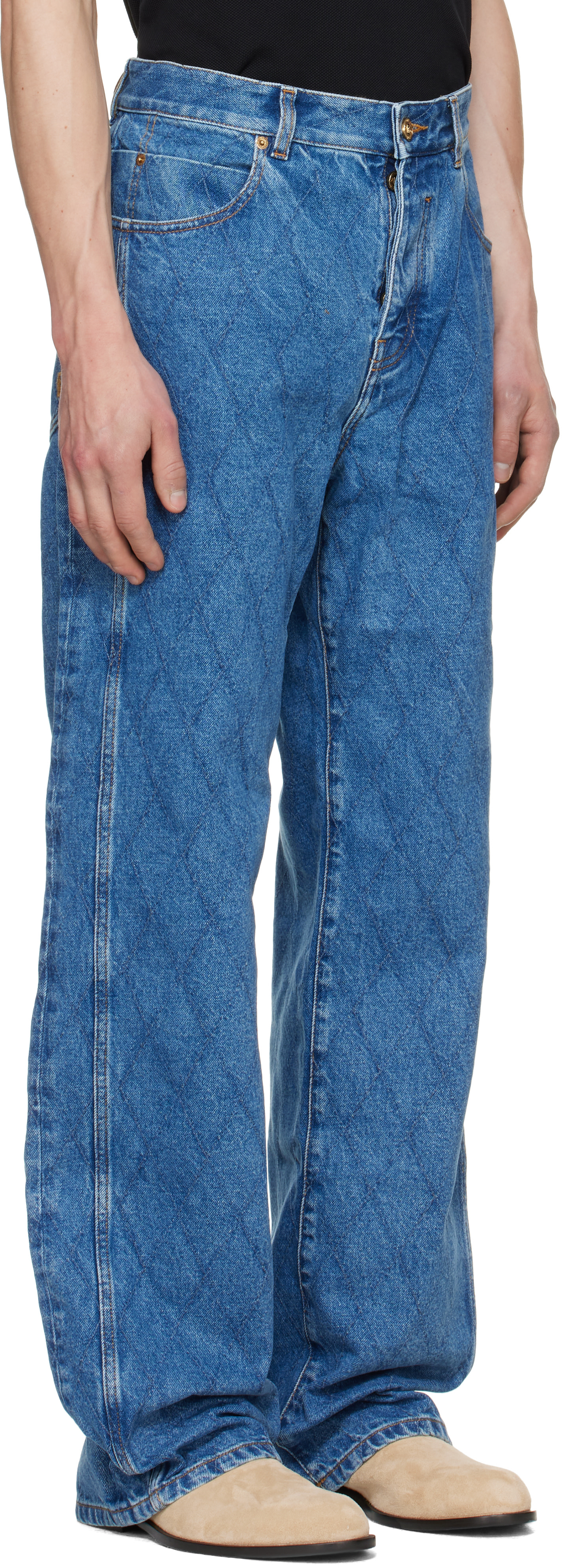 Balmain - Jean décontracté bleu en denim