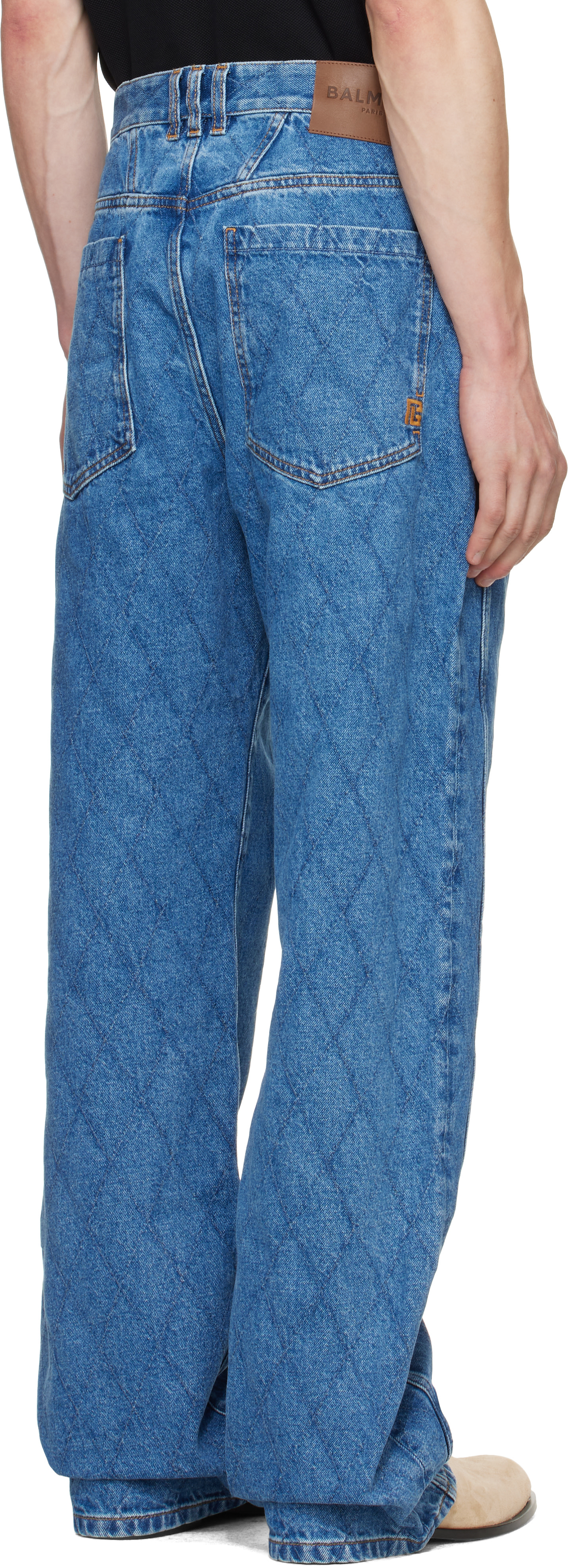 Balmain - Jean décontracté bleu en denim