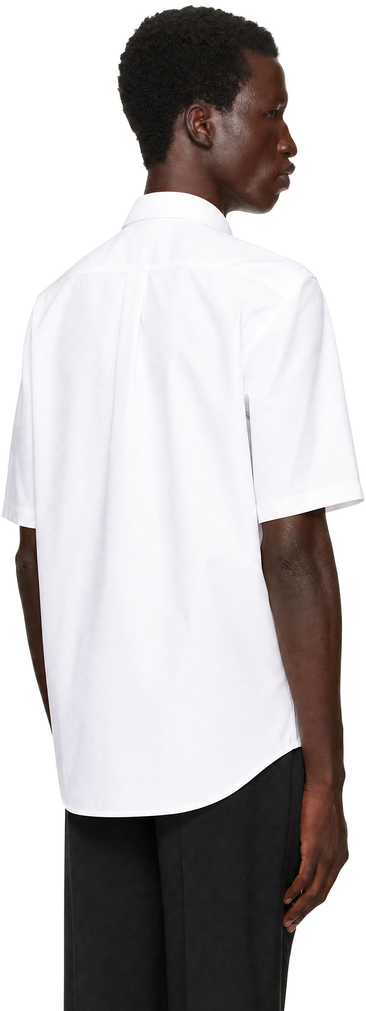 BALMAIN - White 'Balmain Paris' Cotton Poplin Shirt