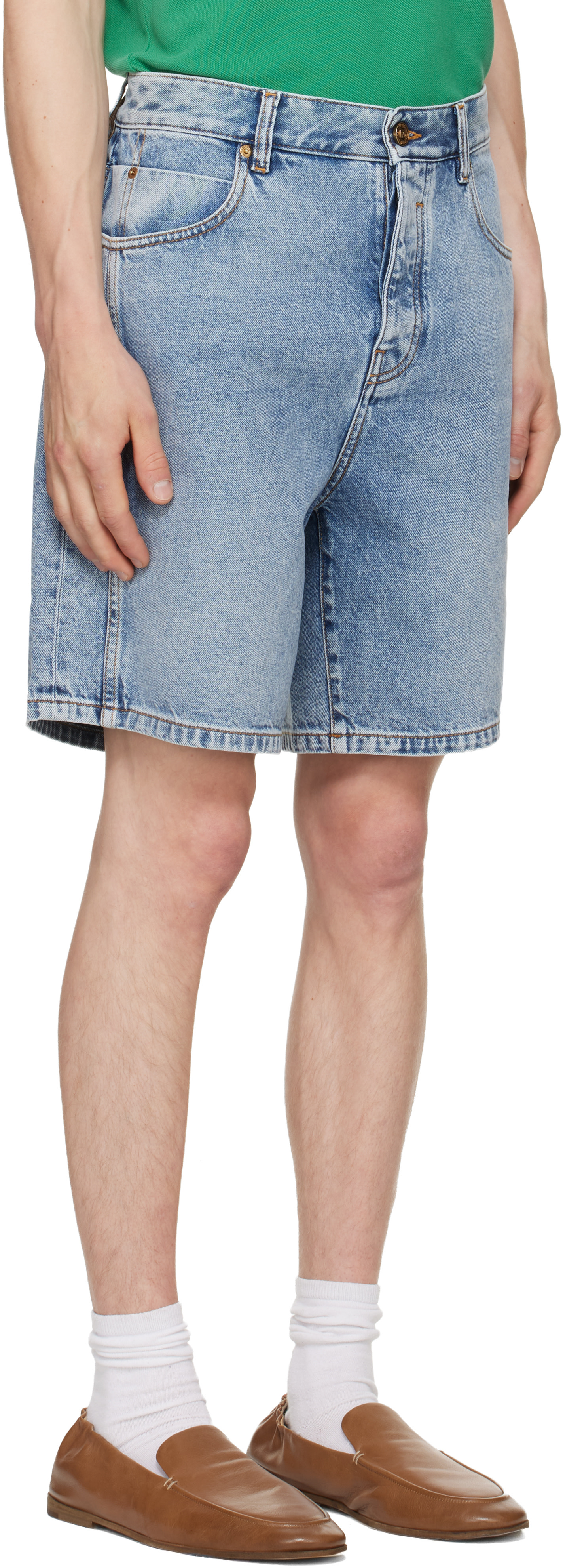 Balmain - Bermuda bleu en denim