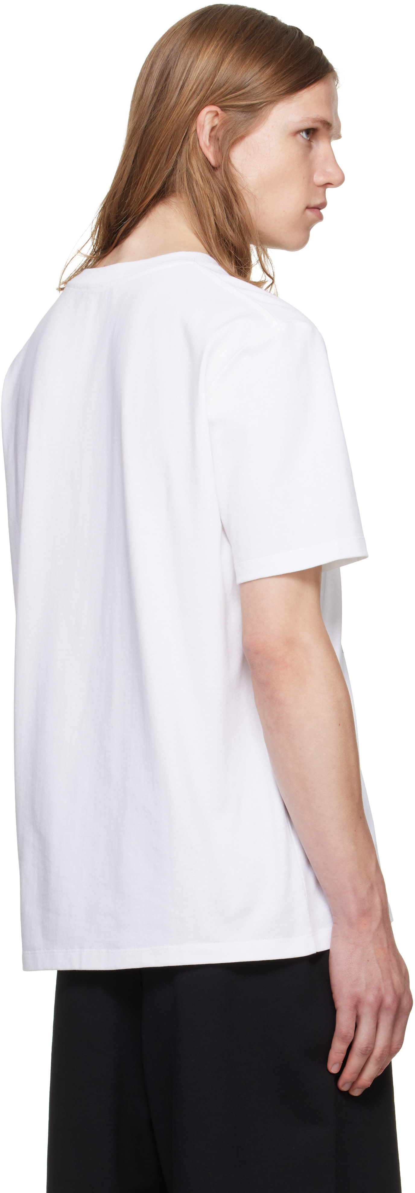 Balmain - T-shirt blanc à image à logo