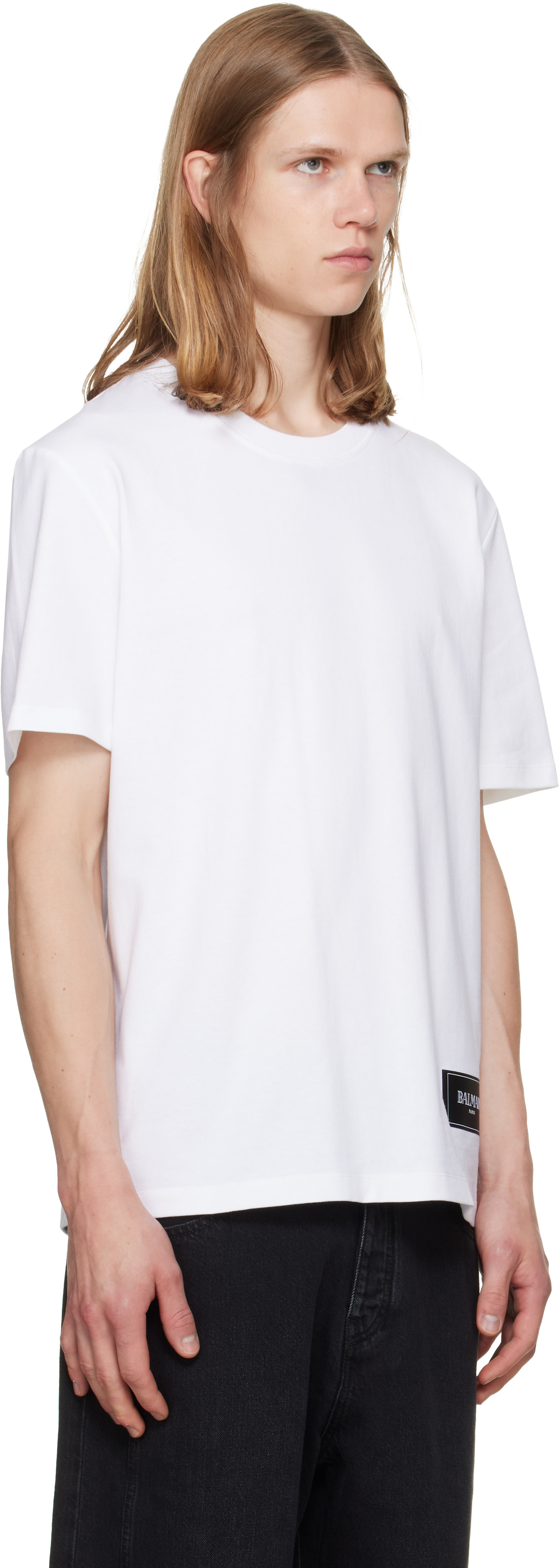 Balmain - ホワイト 'Balmain Vintage' Tシャツ 2枚セット