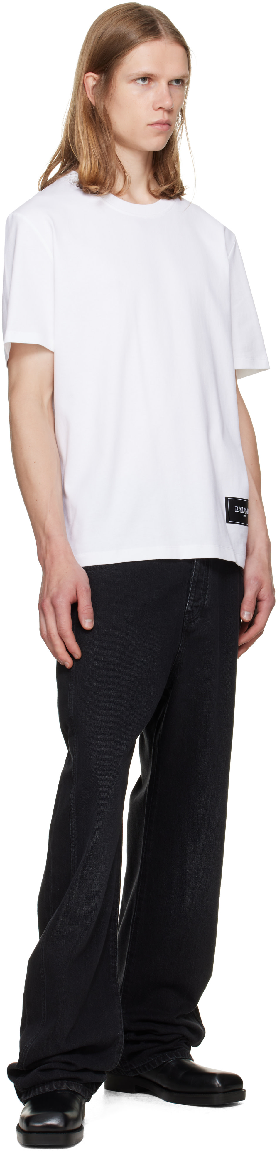 Balmain - ホワイト 'Balmain Vintage' Tシャツ 2枚セット