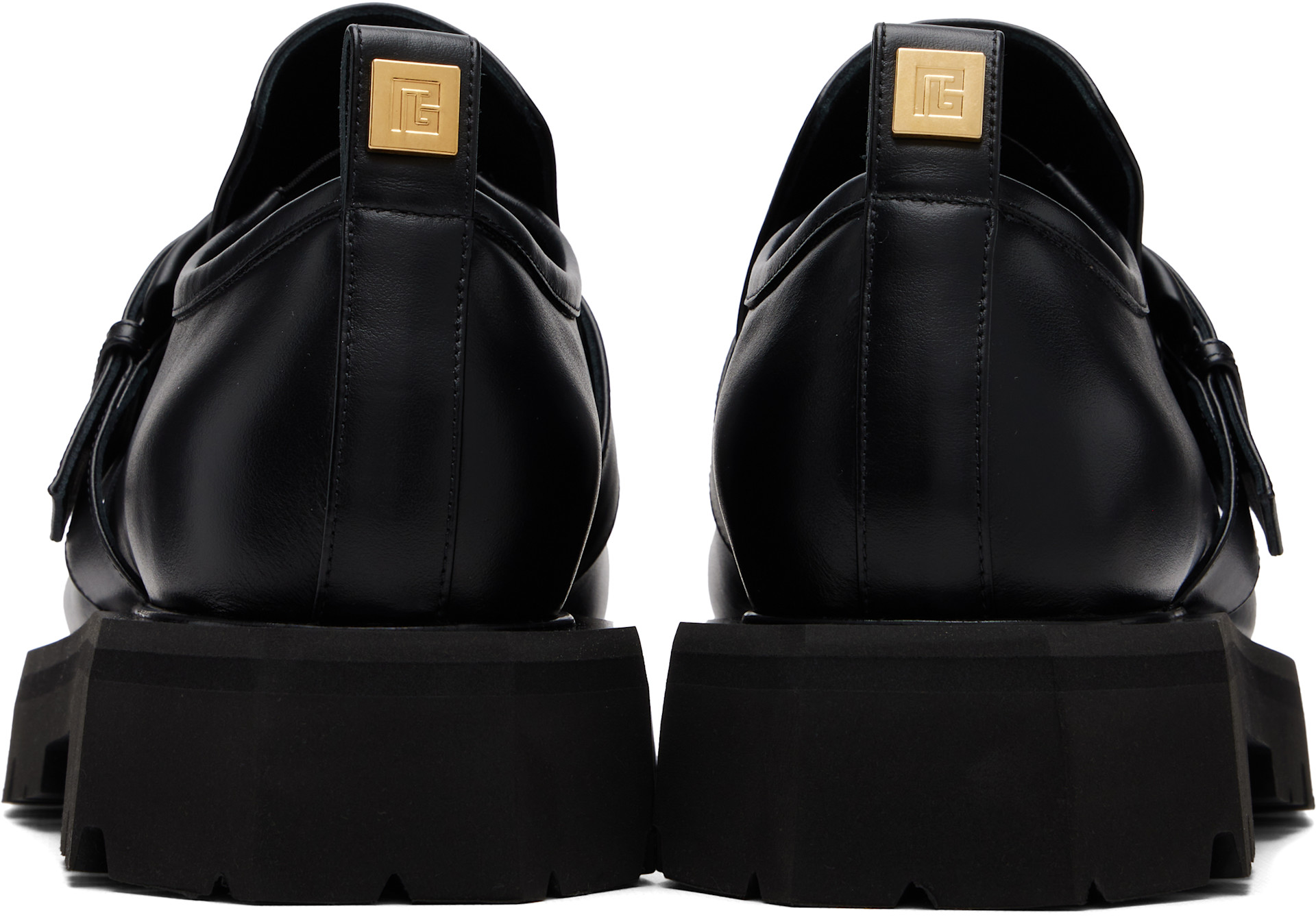 BALMAIN - Black Anthem Loafers