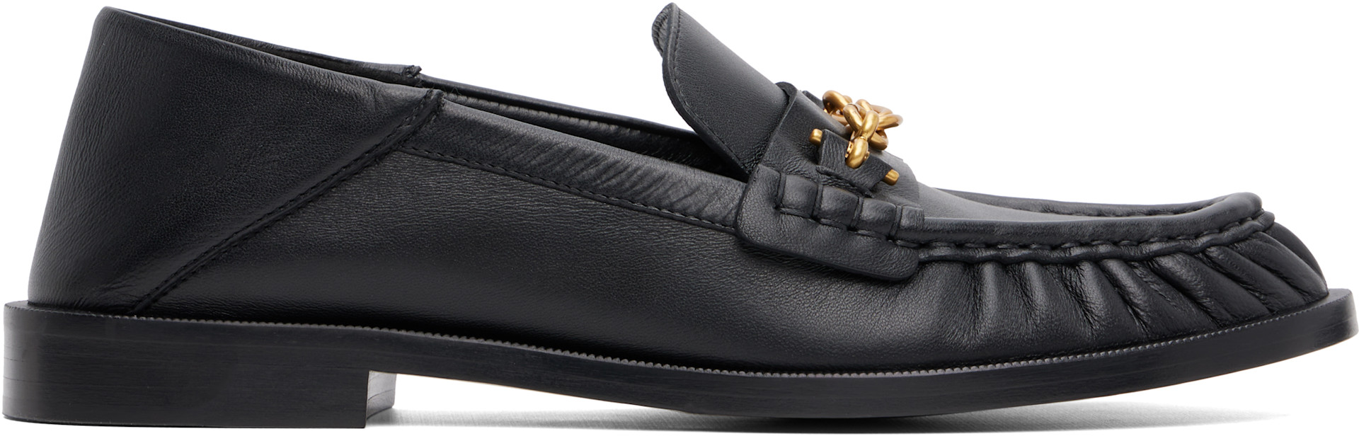 Balmain - ブラック Sync Smooth Leather ローファー