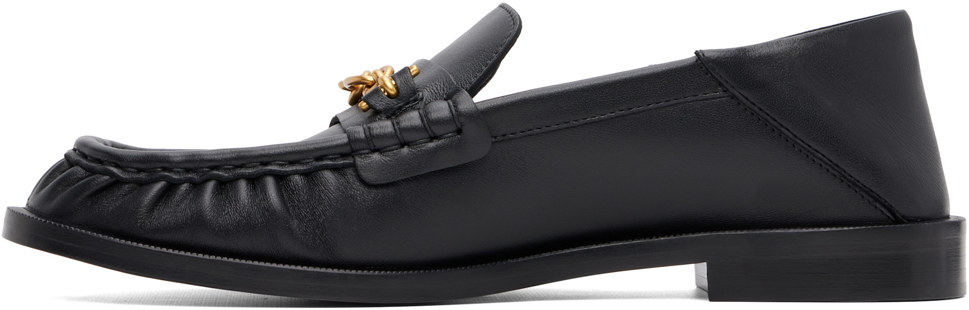 Balmain - ブラック Sync Smooth Leather ローファー