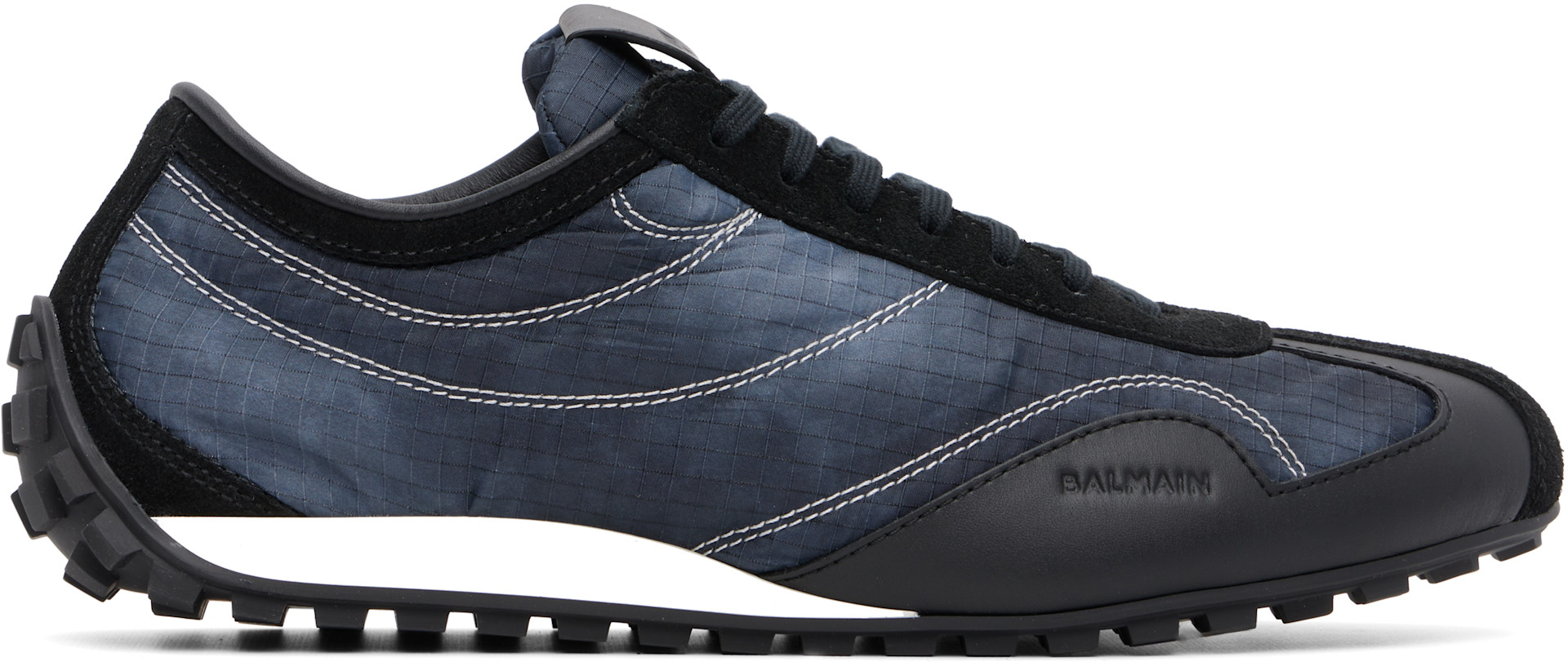 Balmain - Baskets de course noir et bleu