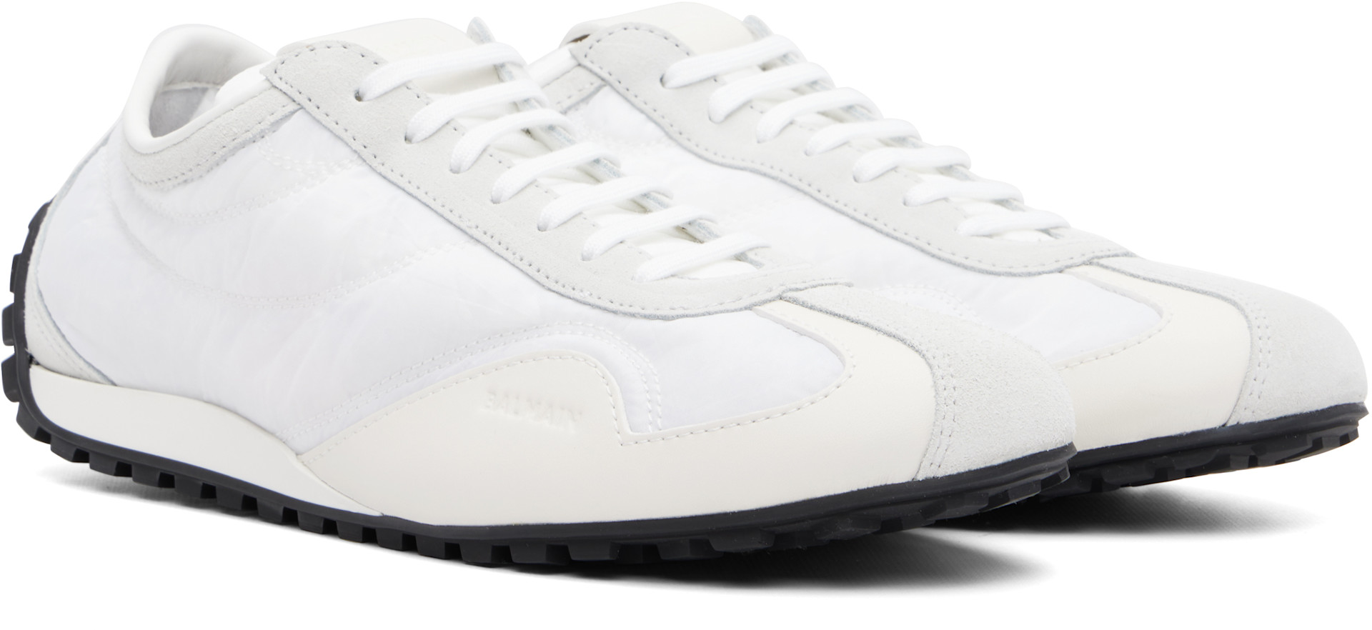 Balmain - Baskets de course basses blanches
