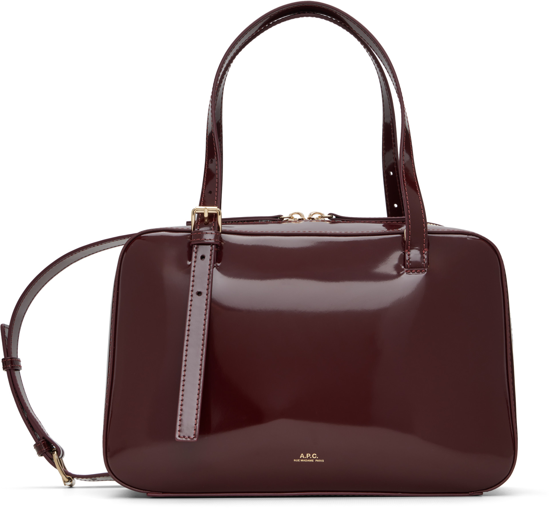 A.P.C. - Sac rigide Virginie bourgogne