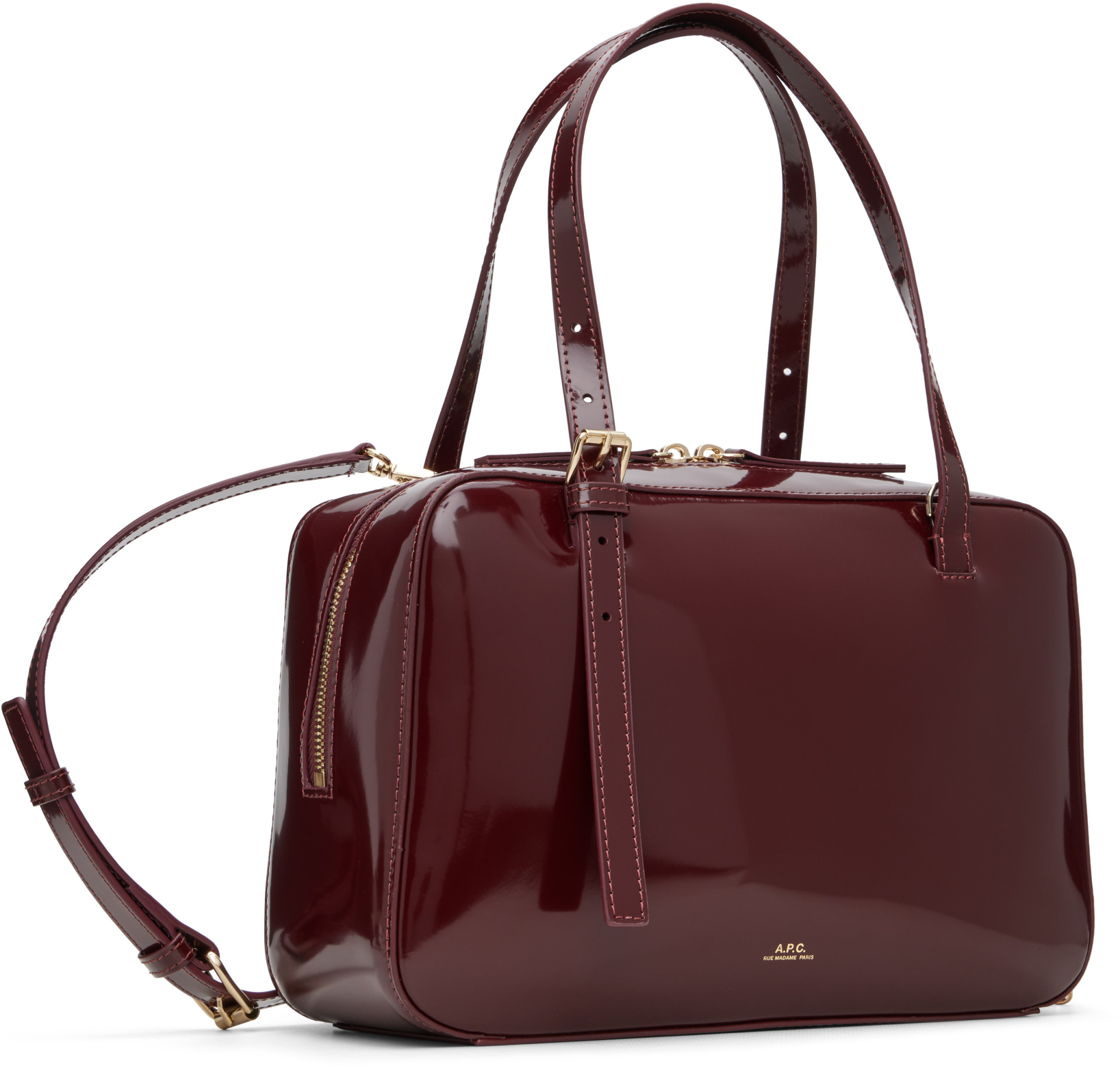 A.P.C. - Sac rigide Virginie bourgogne