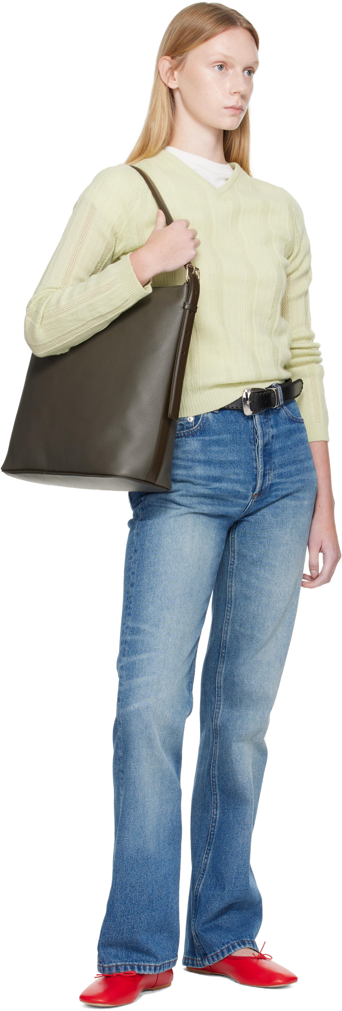A.P.C. - Gray Vera Maxi Bag