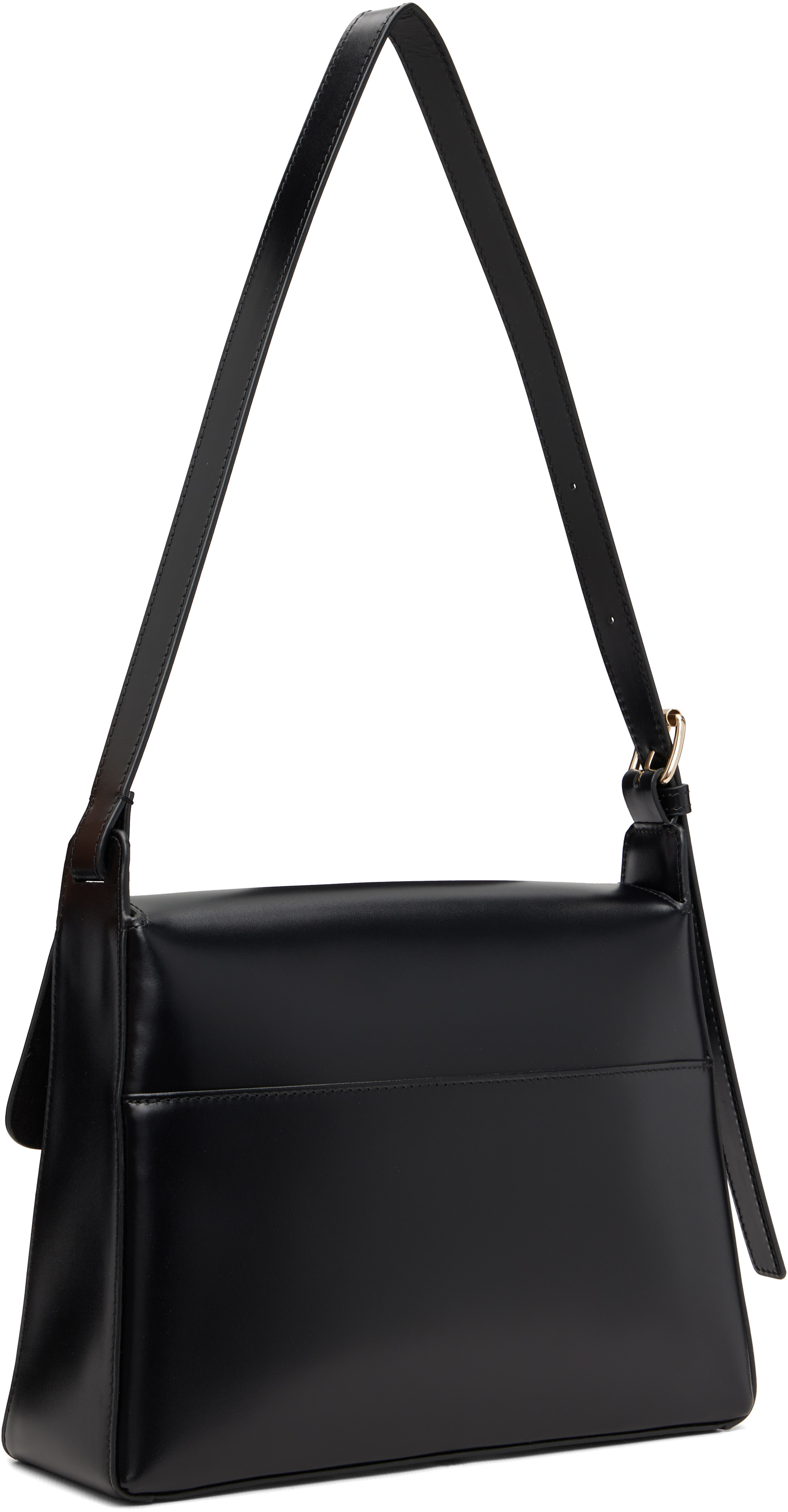 A.P.C. - Sac Virginie noir à rabat