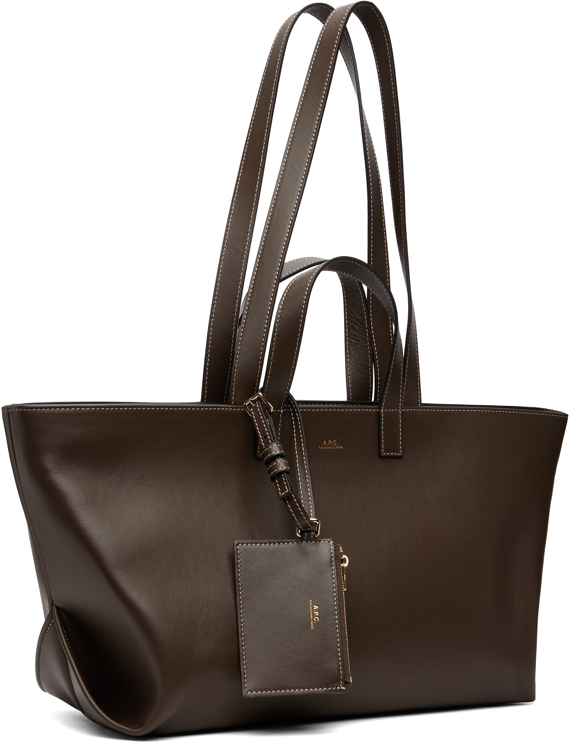 A.P.C. - Cabas 'Le drummer' brun