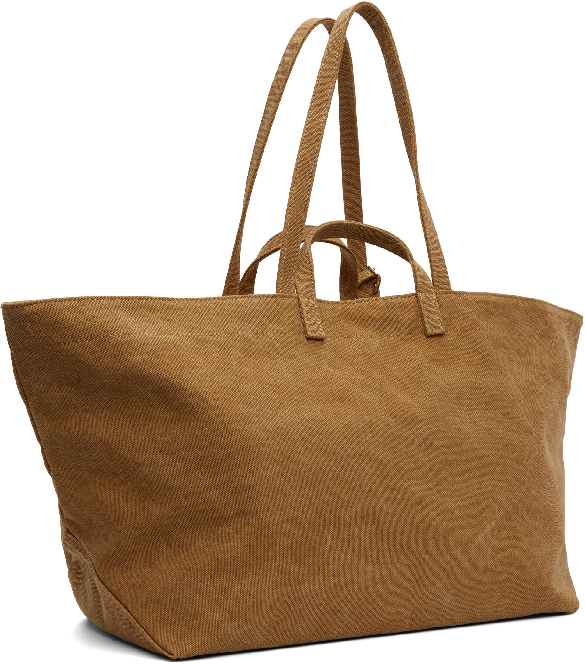 A.P.C. - Cabas Drummer brun clair en canevas