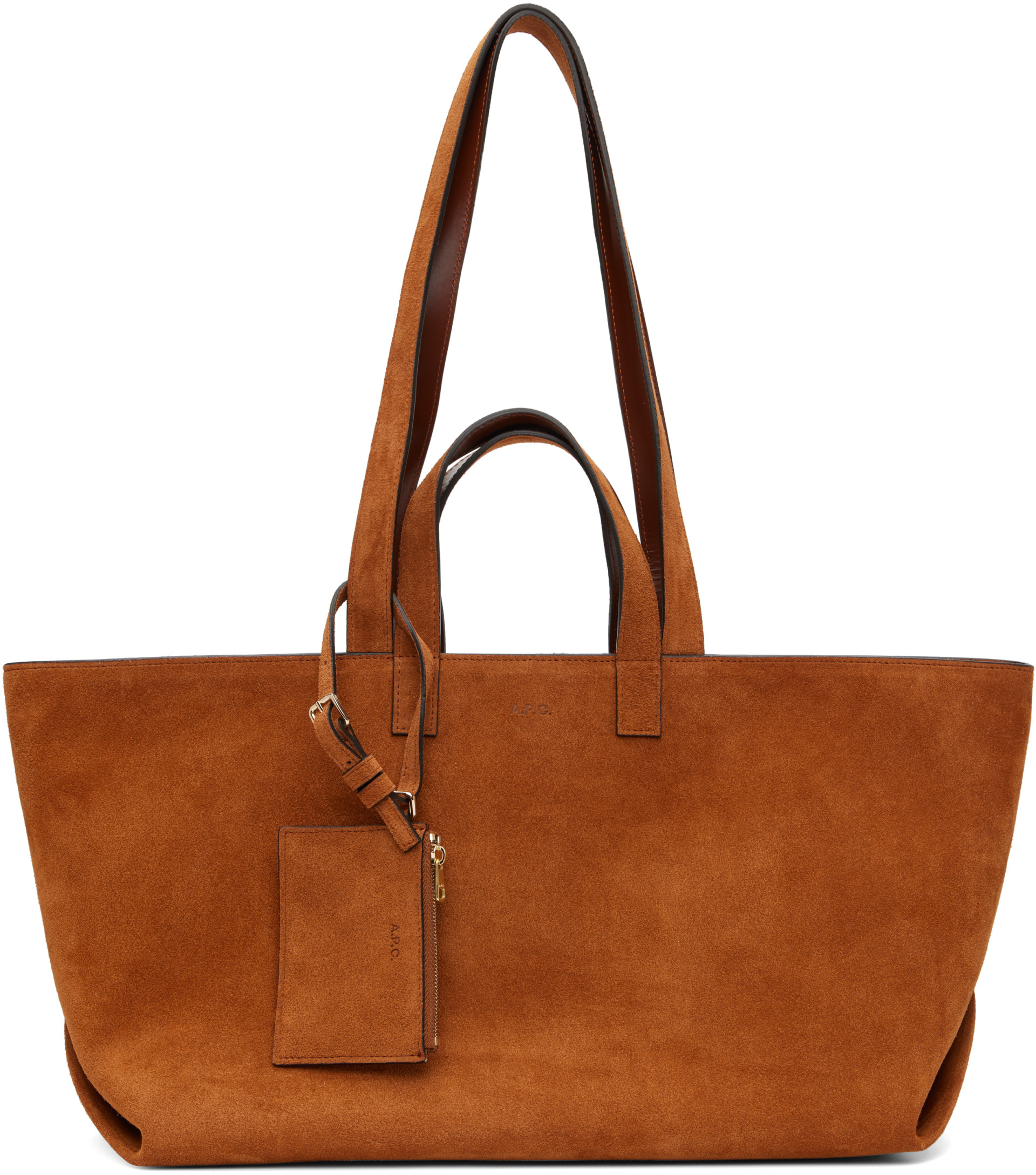 A.P.C. - Cabas 'Le drummer' brun clair
