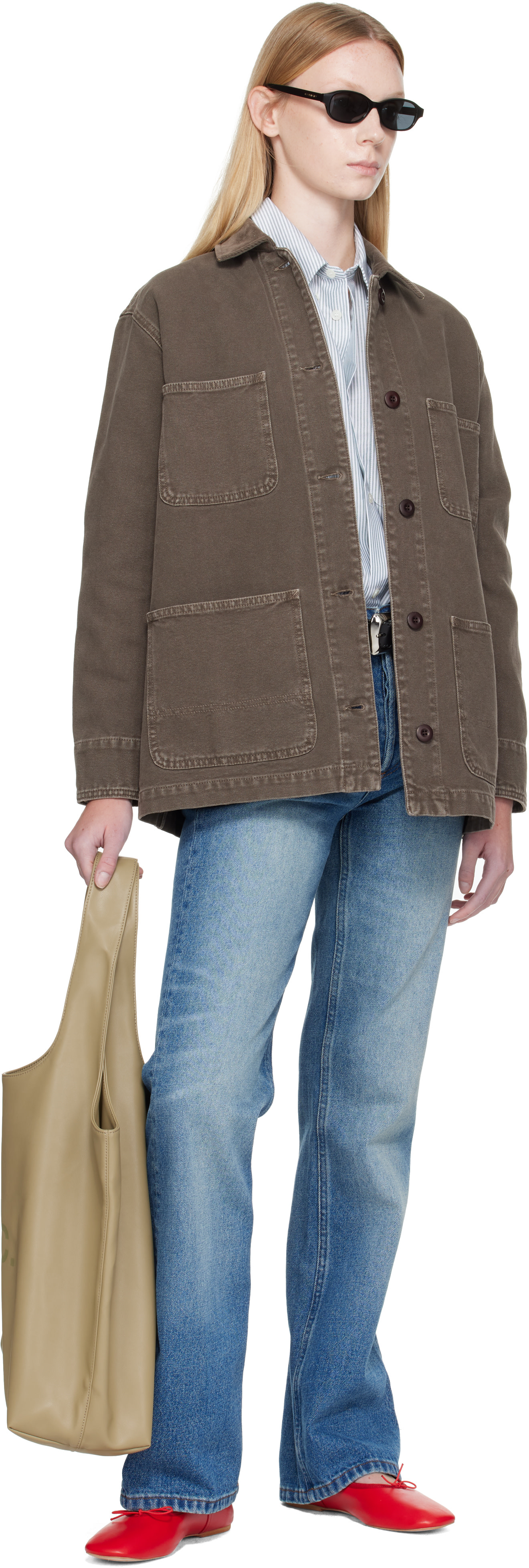 A.P.C. - Khaki Ninon Tote