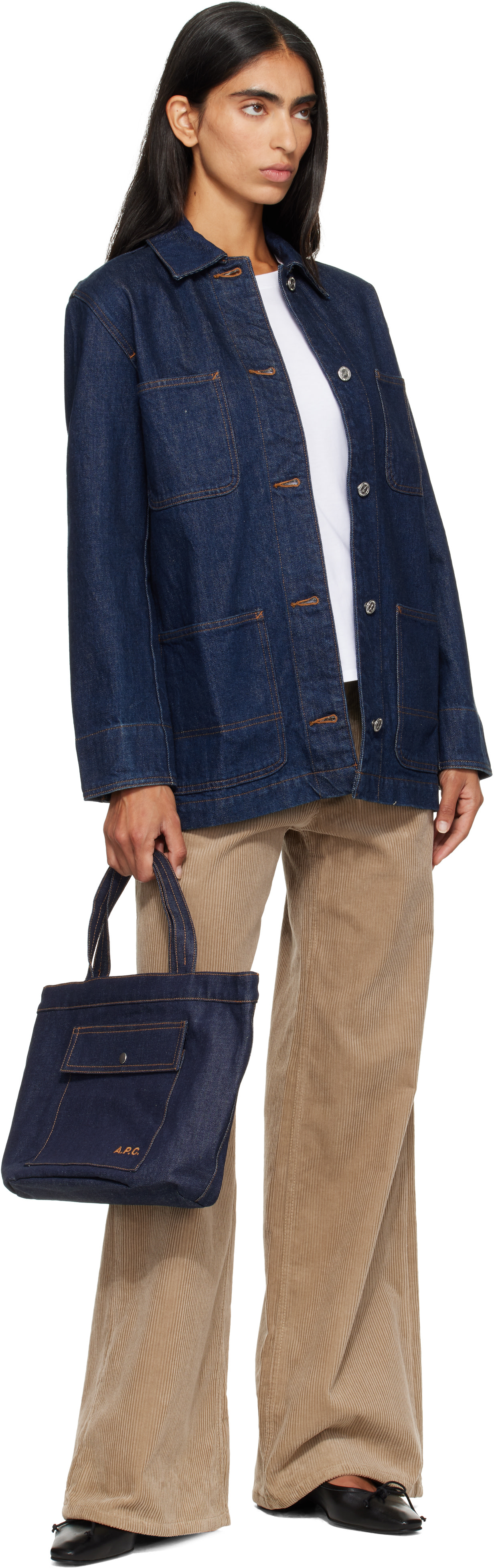 A.P.C. - Cabas Jade bleu marine