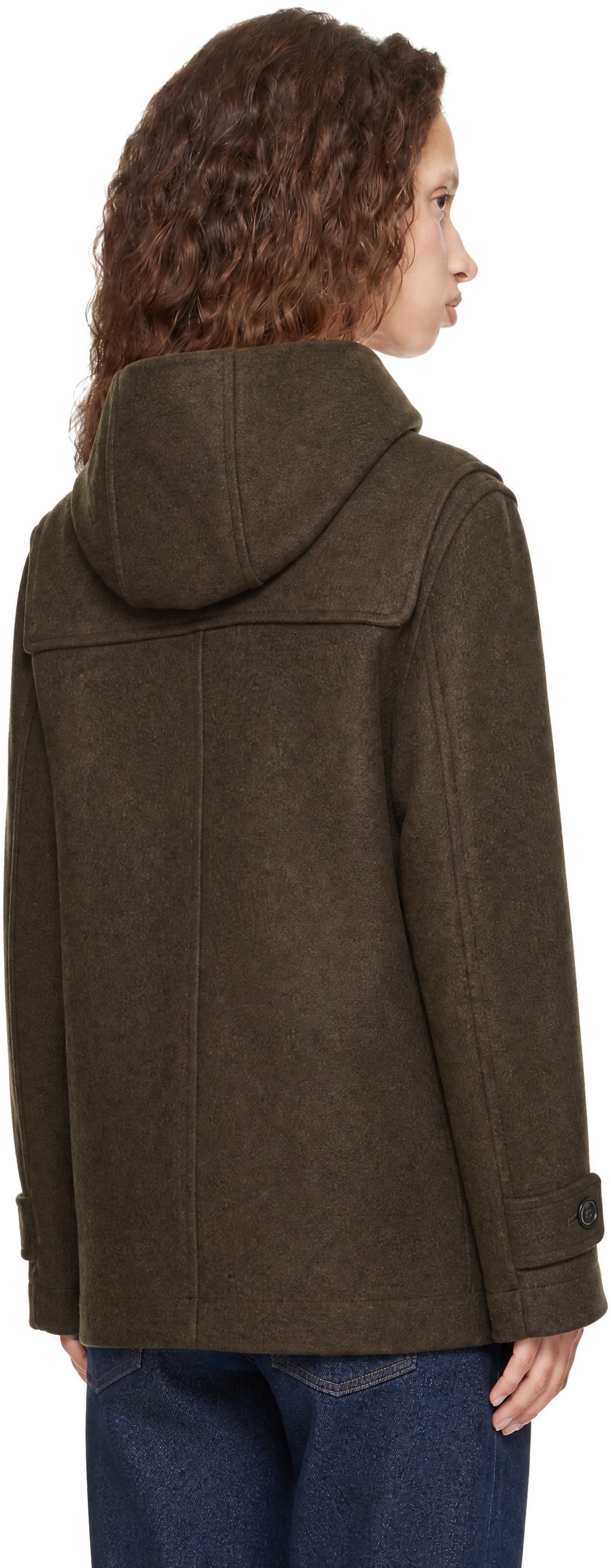 A.P.C. - Khaki Lisa Duffle Coat