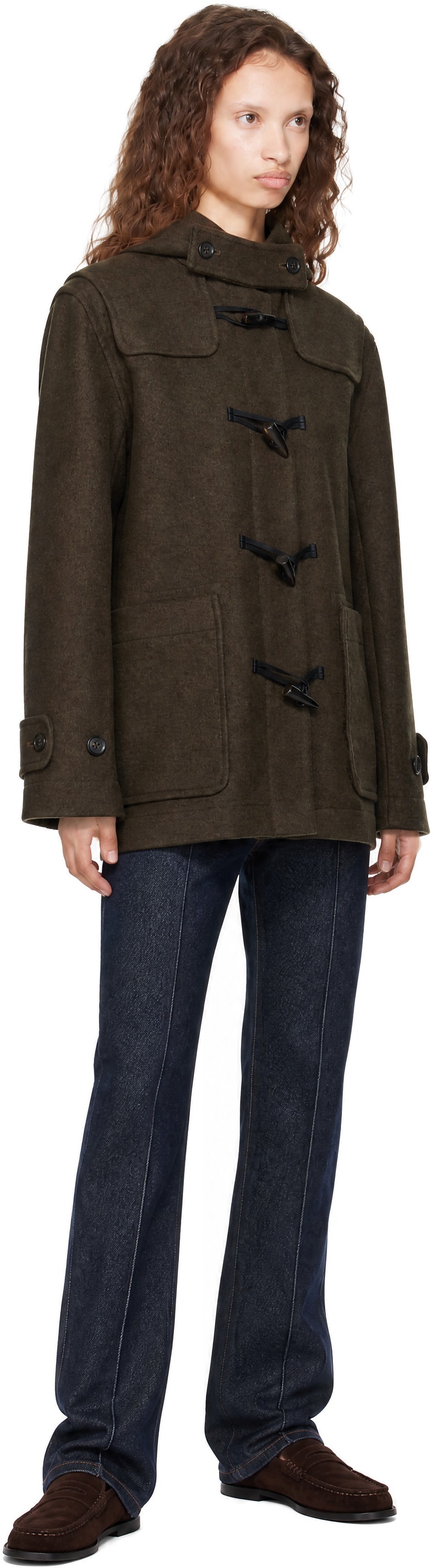 A.P.C. - Khaki Lisa Duffle Coat