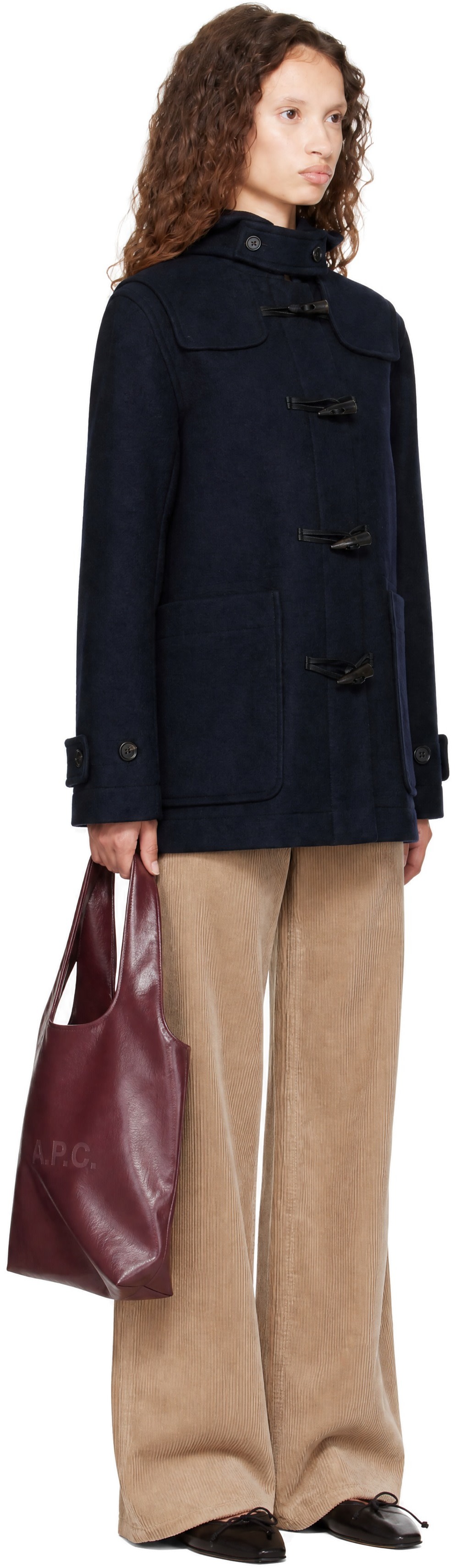 A.P.C. - Navy Lisa Duffle Coat