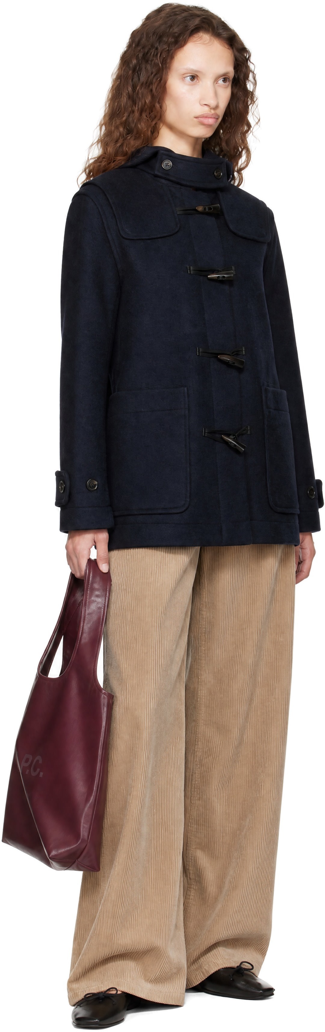 A.P.C. - Navy Lisa Duffle Coat