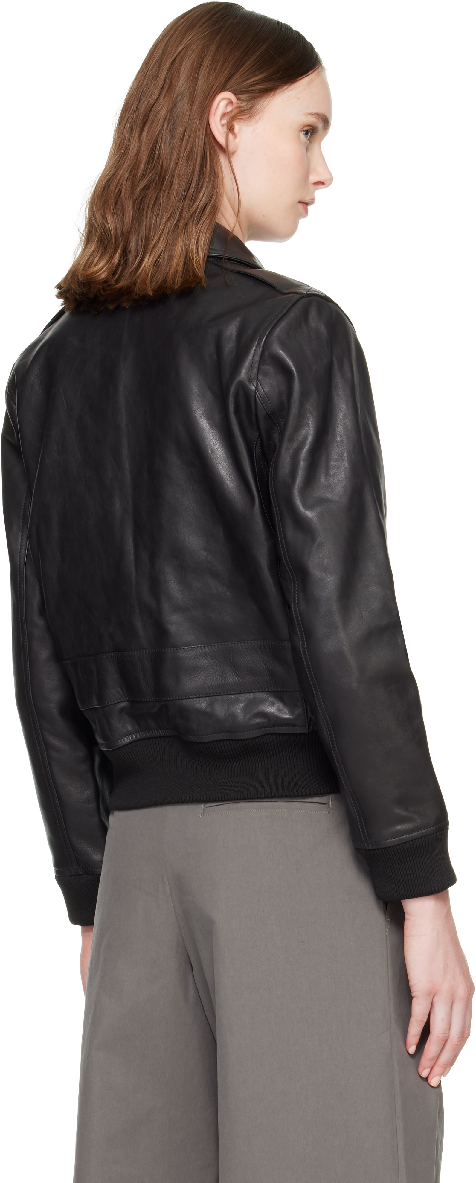A.P.C. - Black Gael Leather Jacket