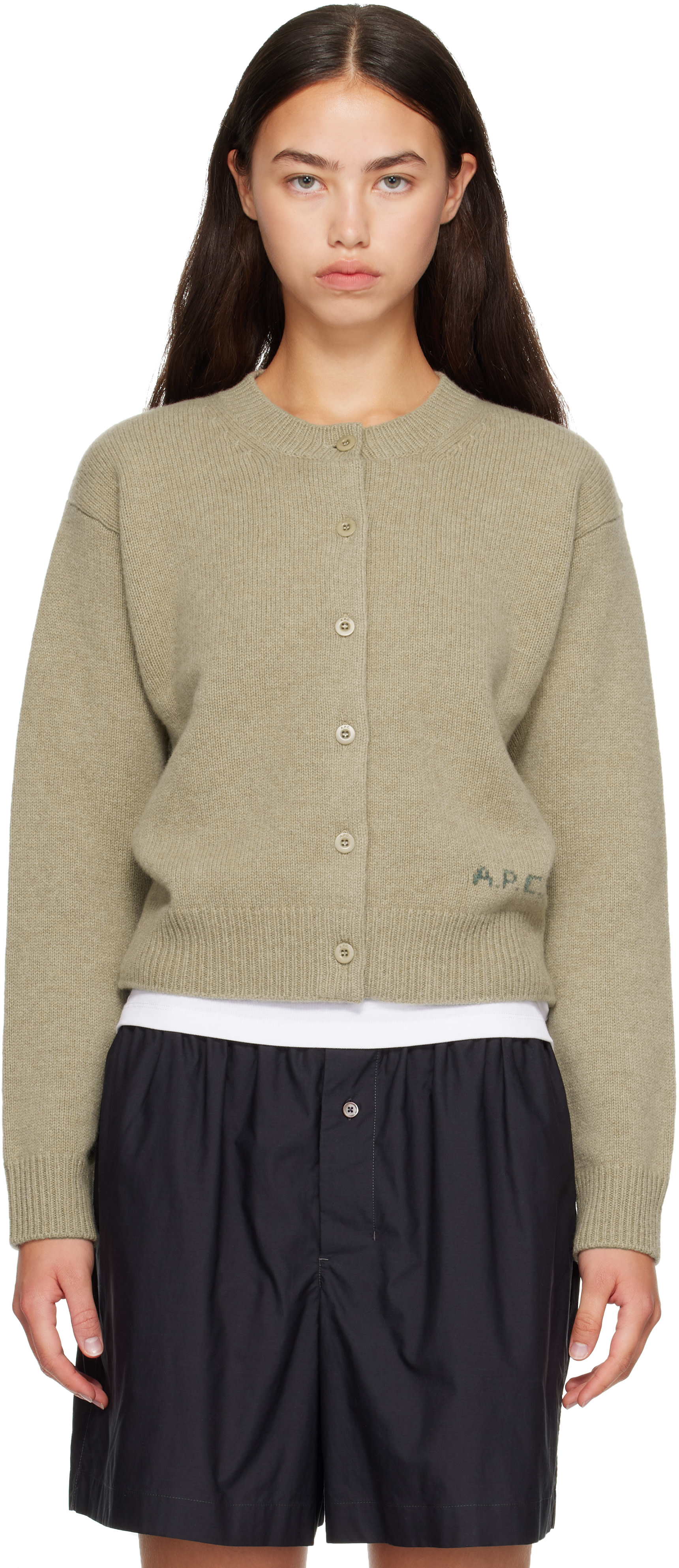 A.P.C. - Cardigan Lila beige