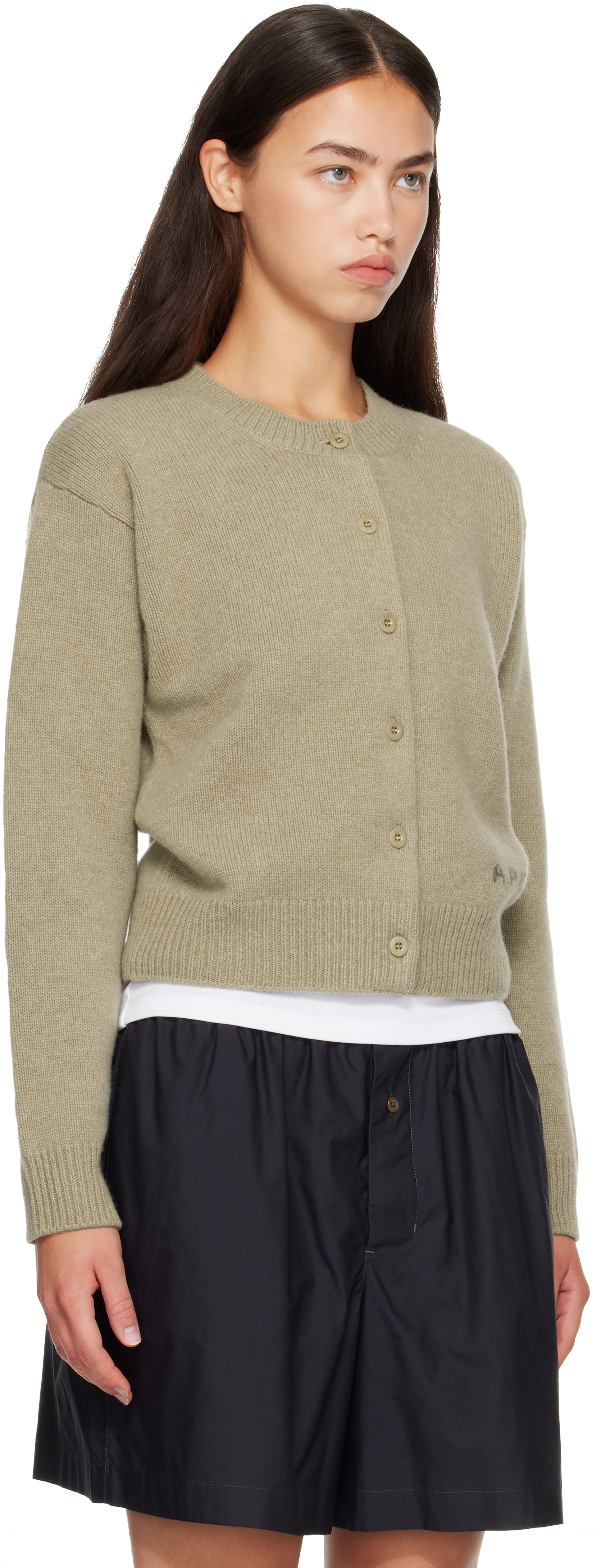 A.P.C. - Cardigan Lila beige