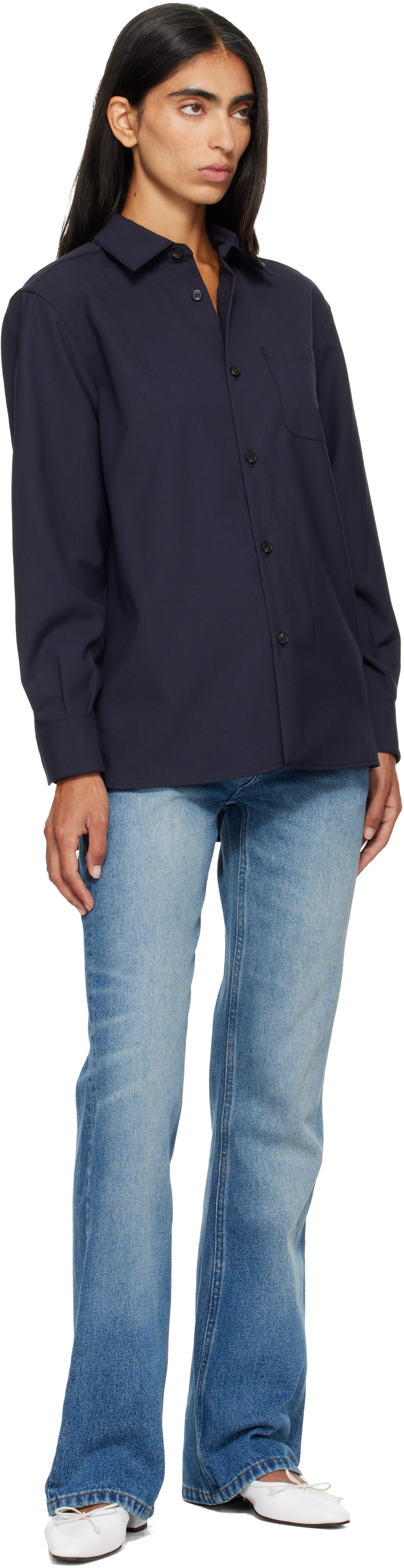 A.P.C. - Navy Elegant Overshirt