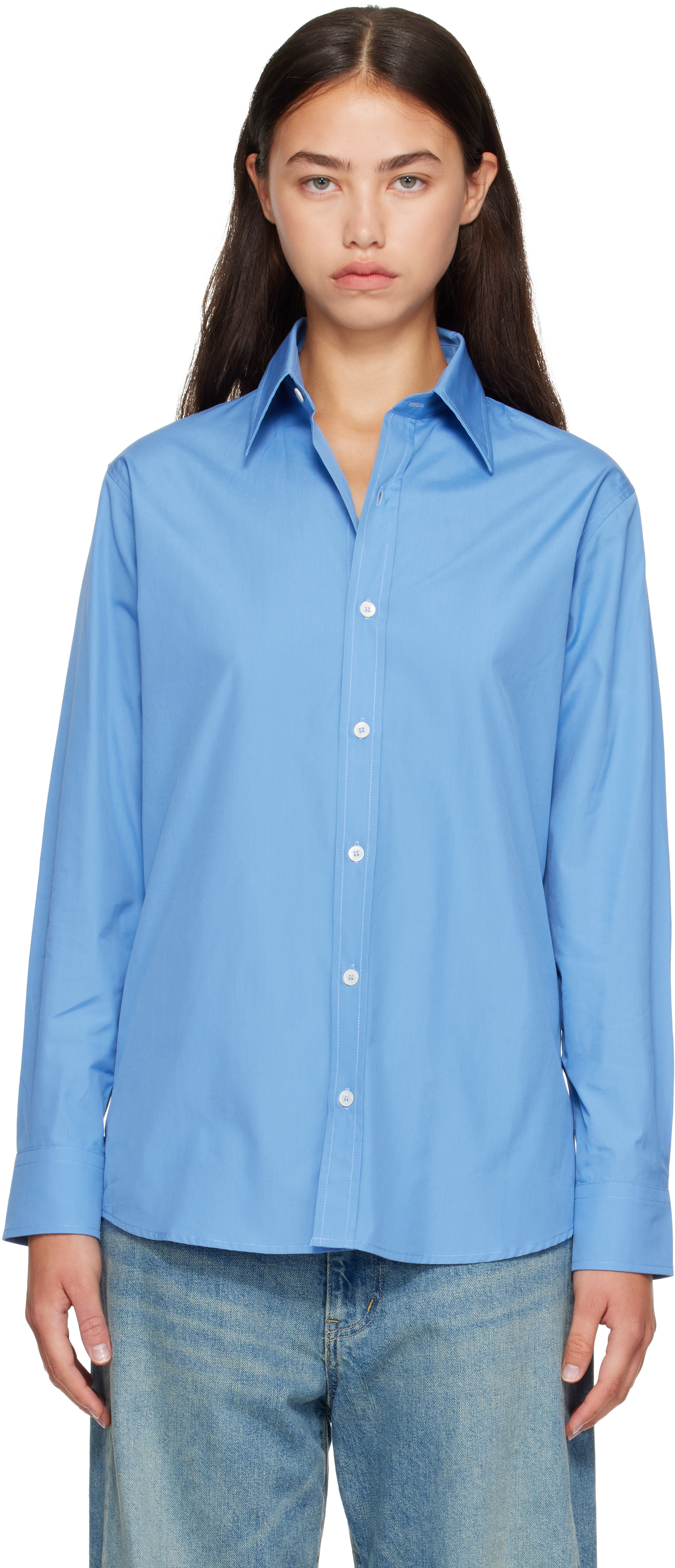 A.P.C. - Chemise Kayla bleue