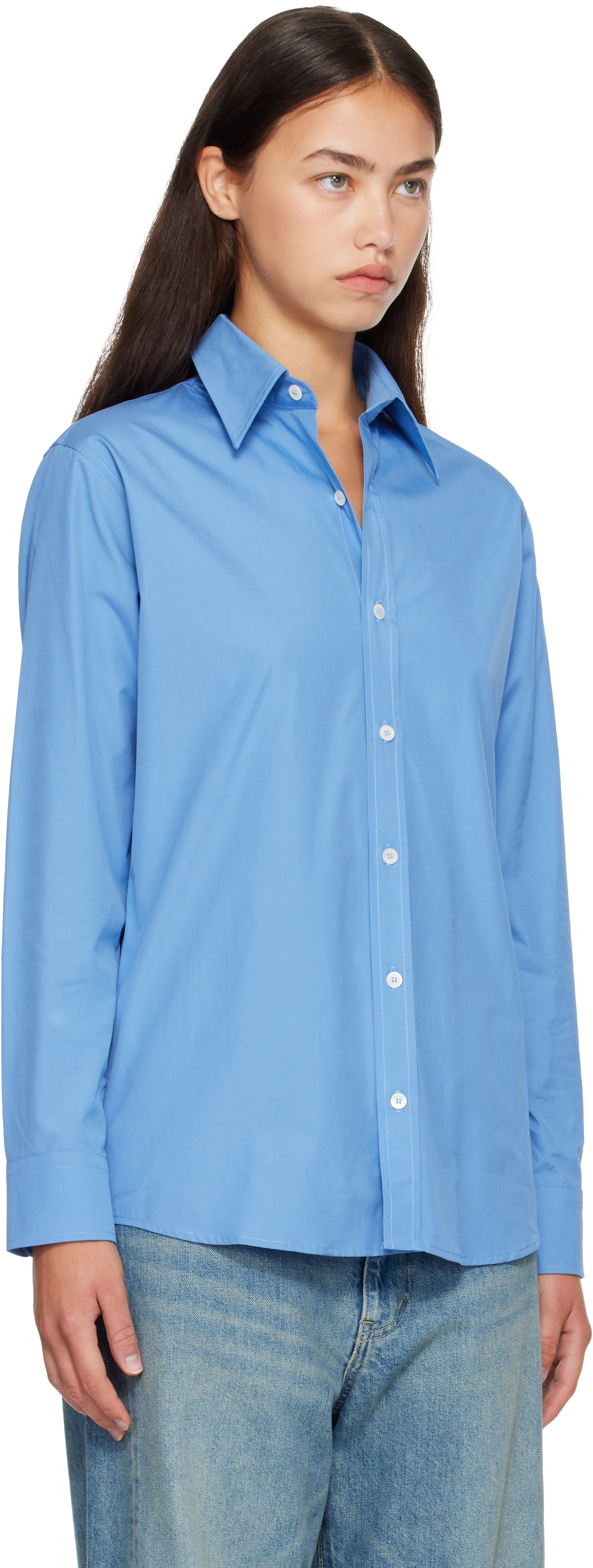 A.P.C. - Chemise Kayla bleue