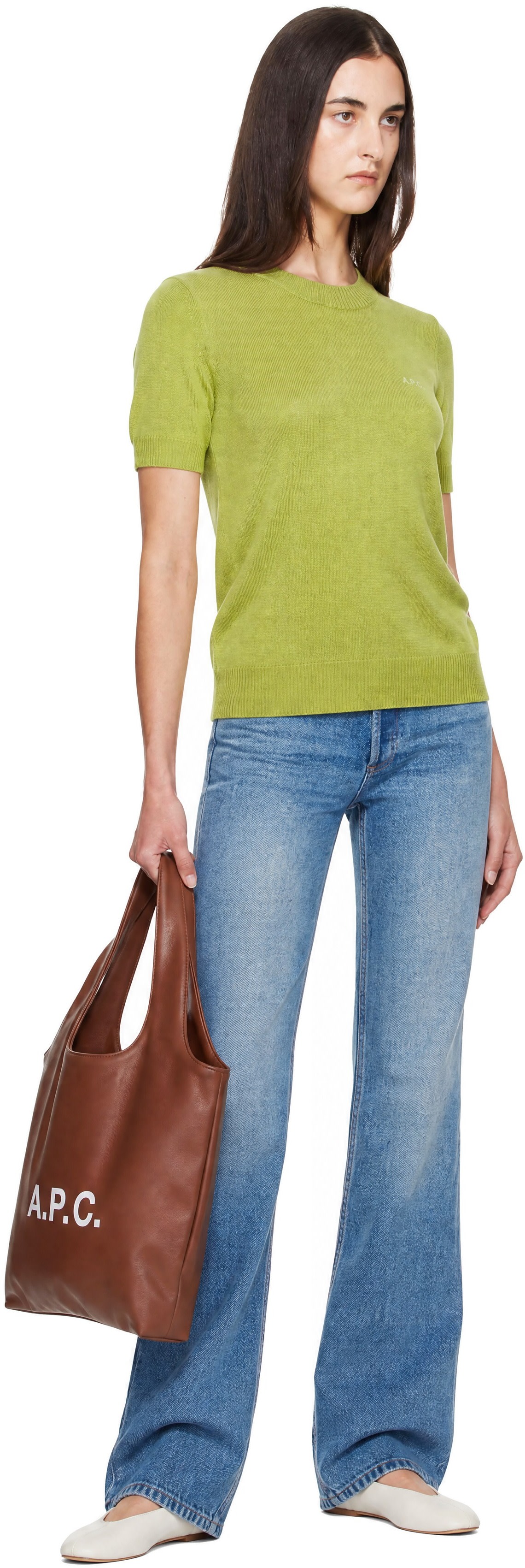 A.P.C. - T-shirt Luma vert