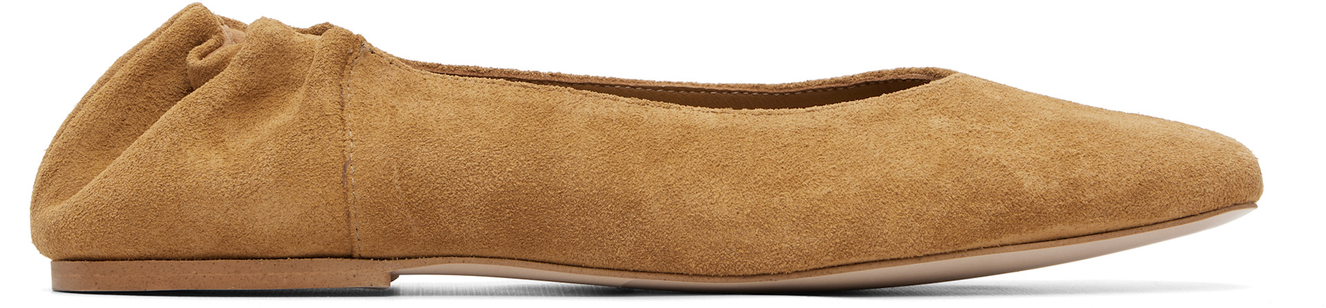 A.P.C. - Ballerines beiges en suède