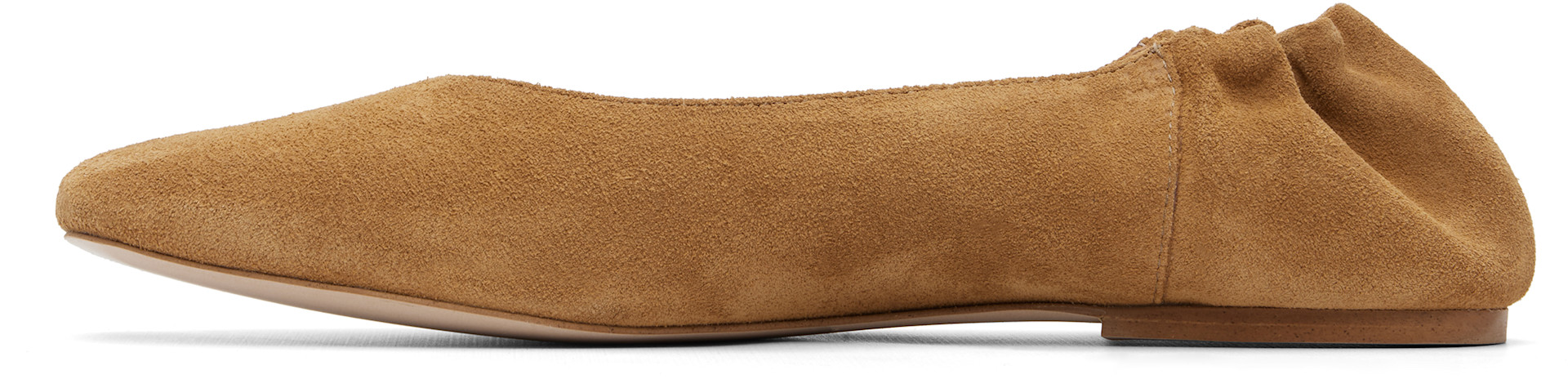 A.P.C. - Ballerines beiges en suède