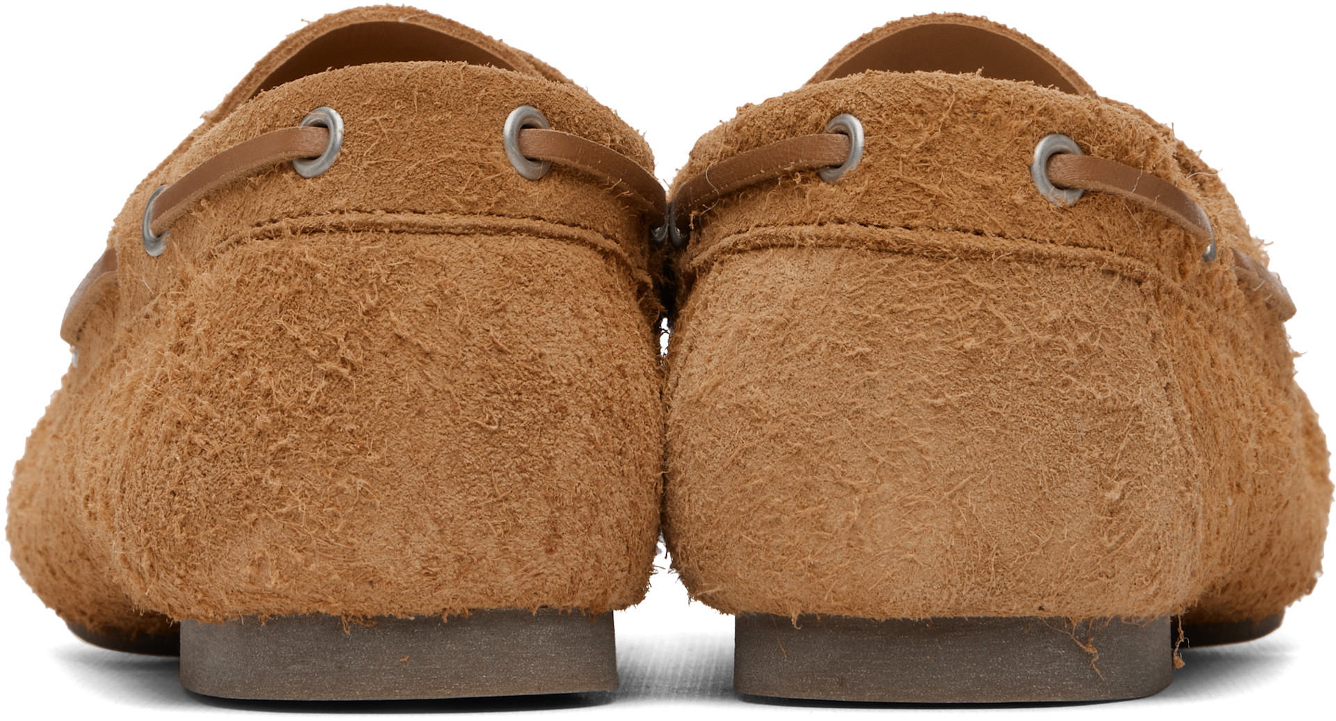 A.P.C. - Chaussures bateau Camille brun clair