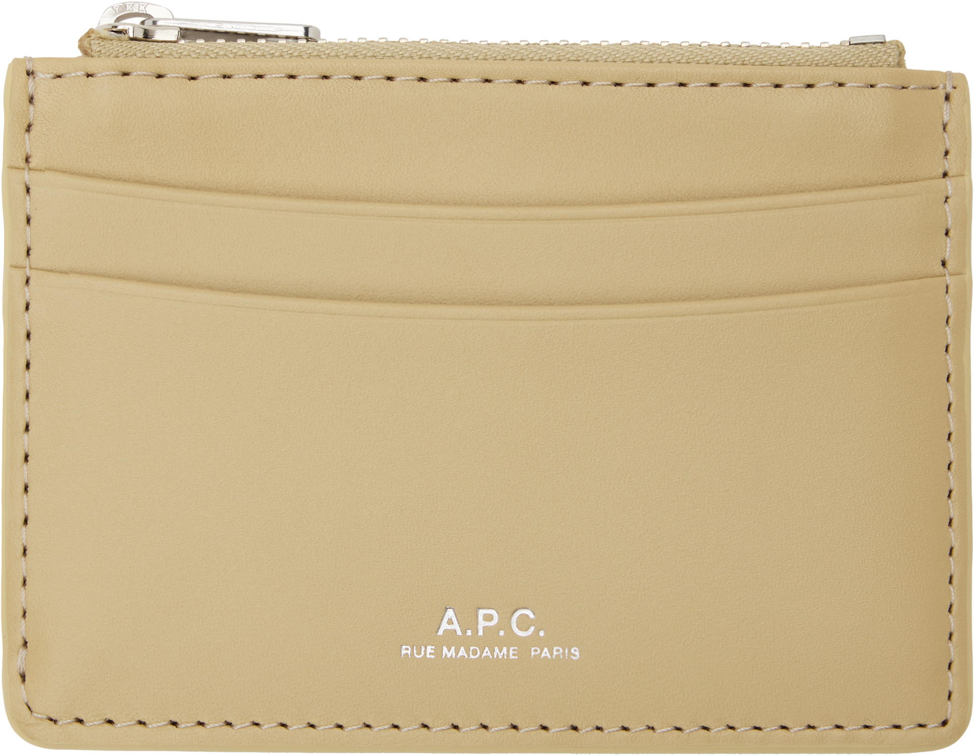 A.P.C. - Porte-carte Paris beige