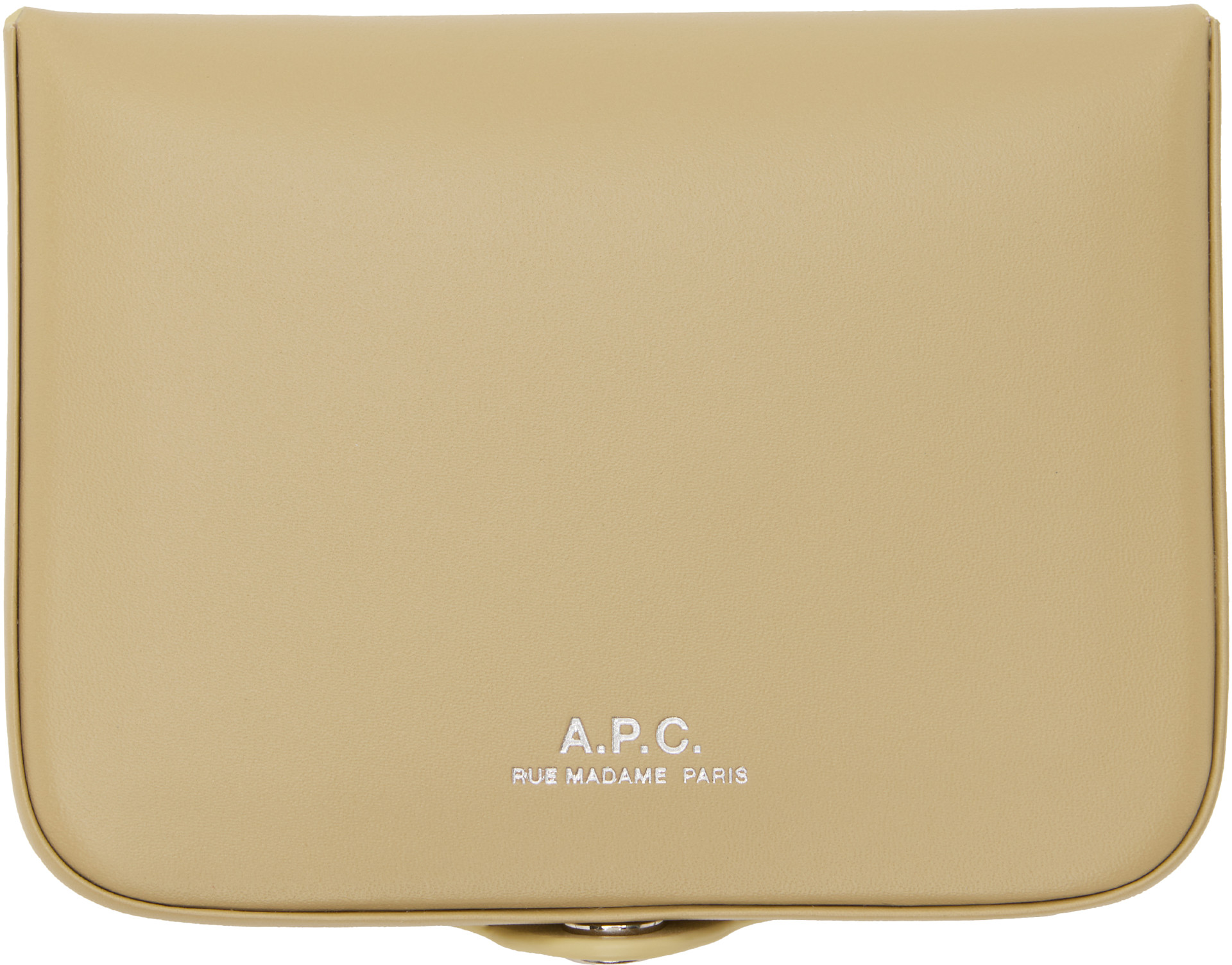 A.P.C. - Pochette à monnaie Josh beige