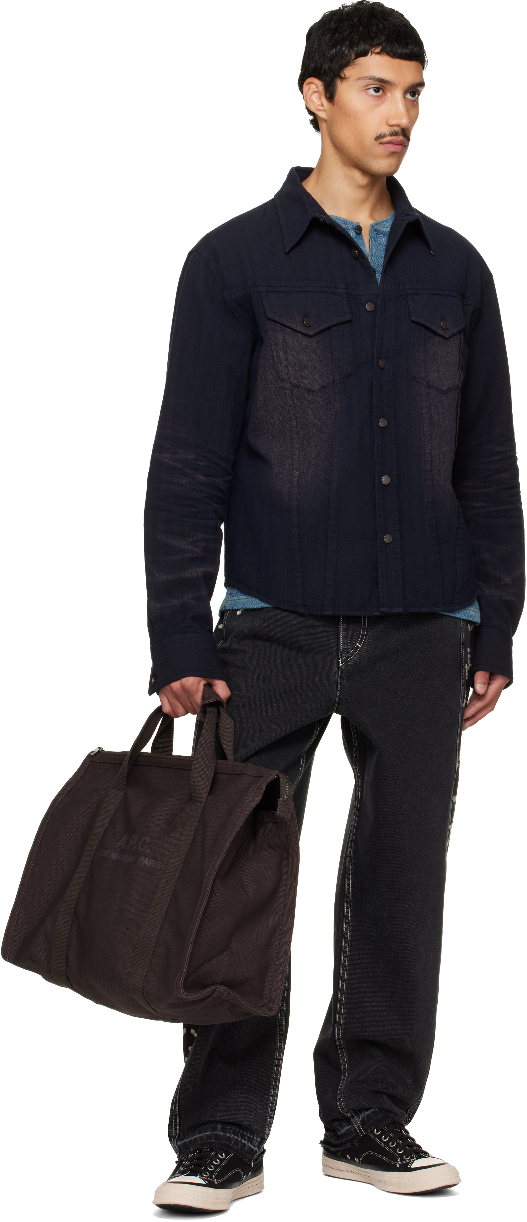 A.P.C. - Brown Recuperation Gym Bag