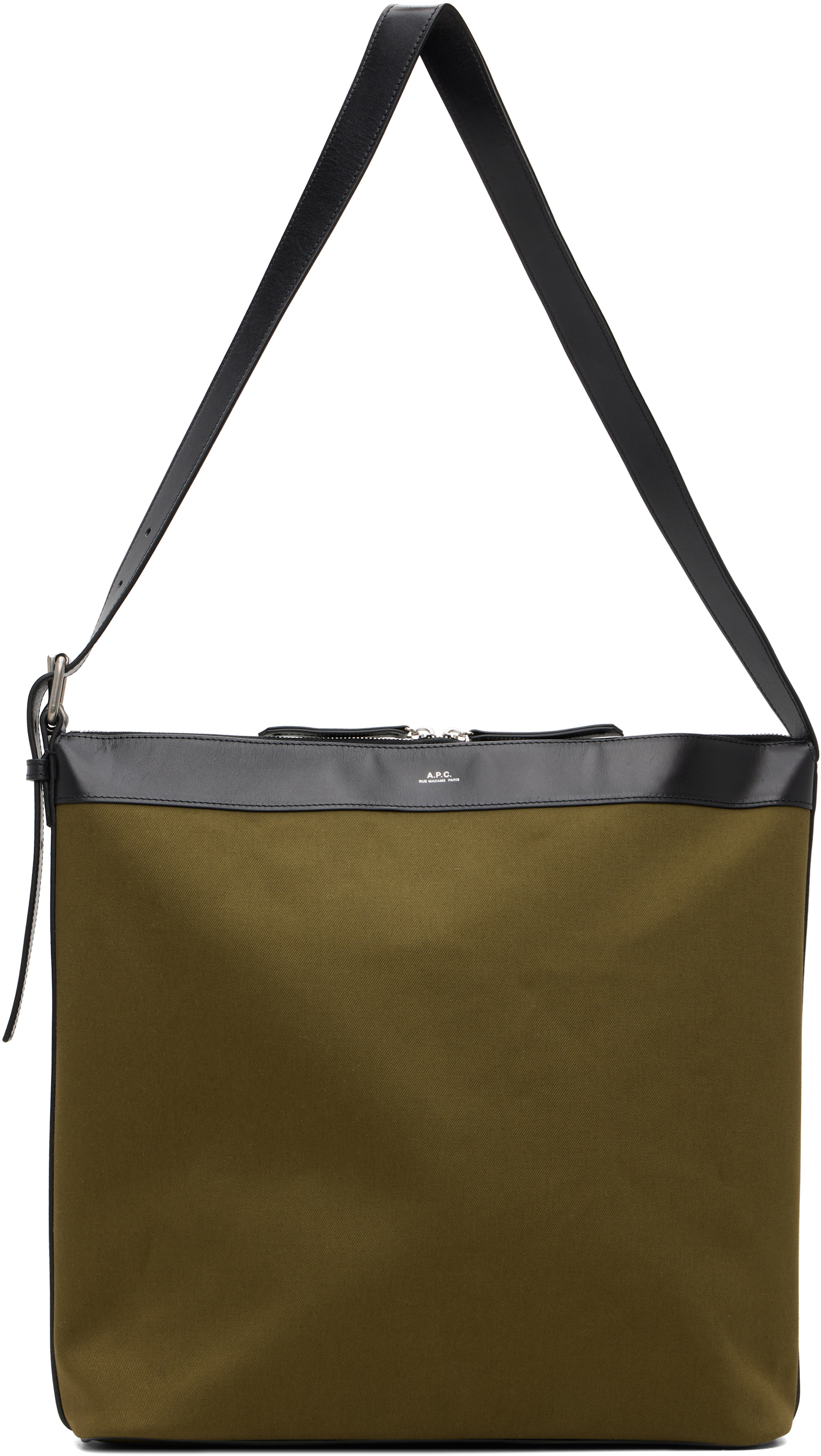 A.P.C. - Khaki Vera Maxi Biker Bag