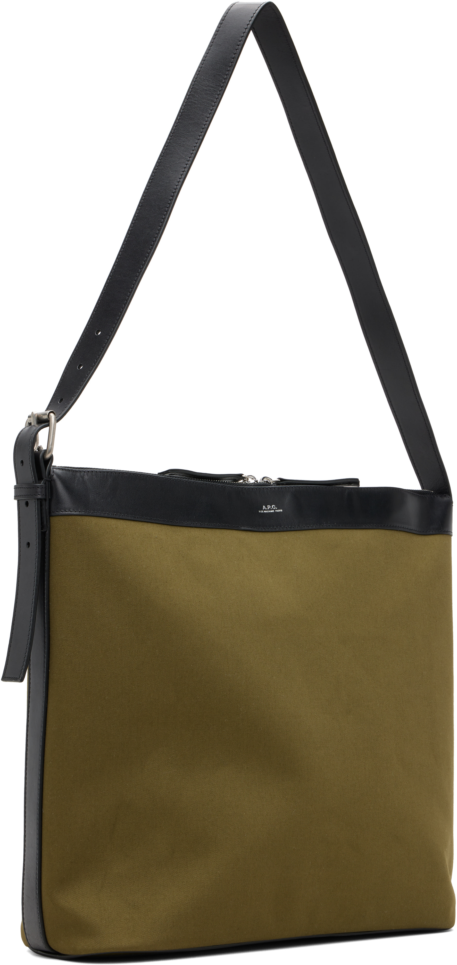 A.P.C. - Khaki Vera Maxi Biker Bag