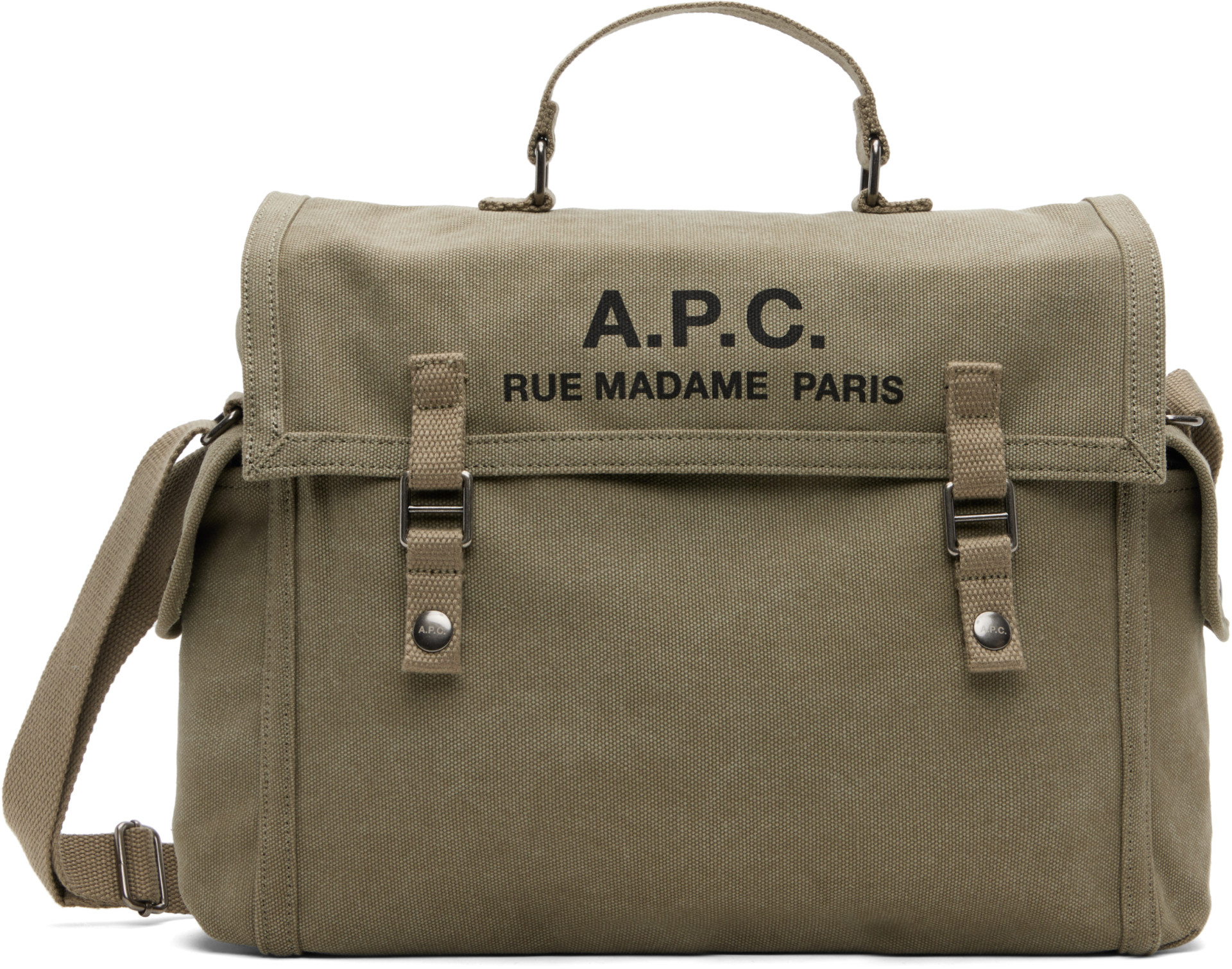 A.P.C. - Khaki Recuperation Satchel