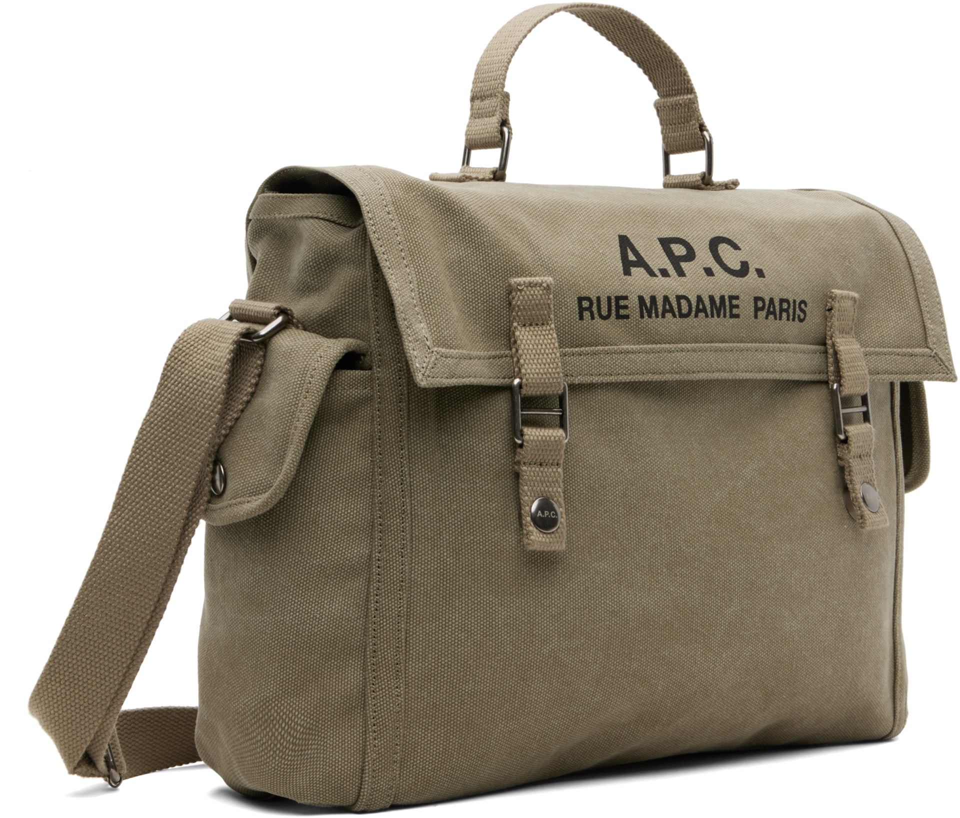 A.P.C. - Khaki Recuperation Satchel