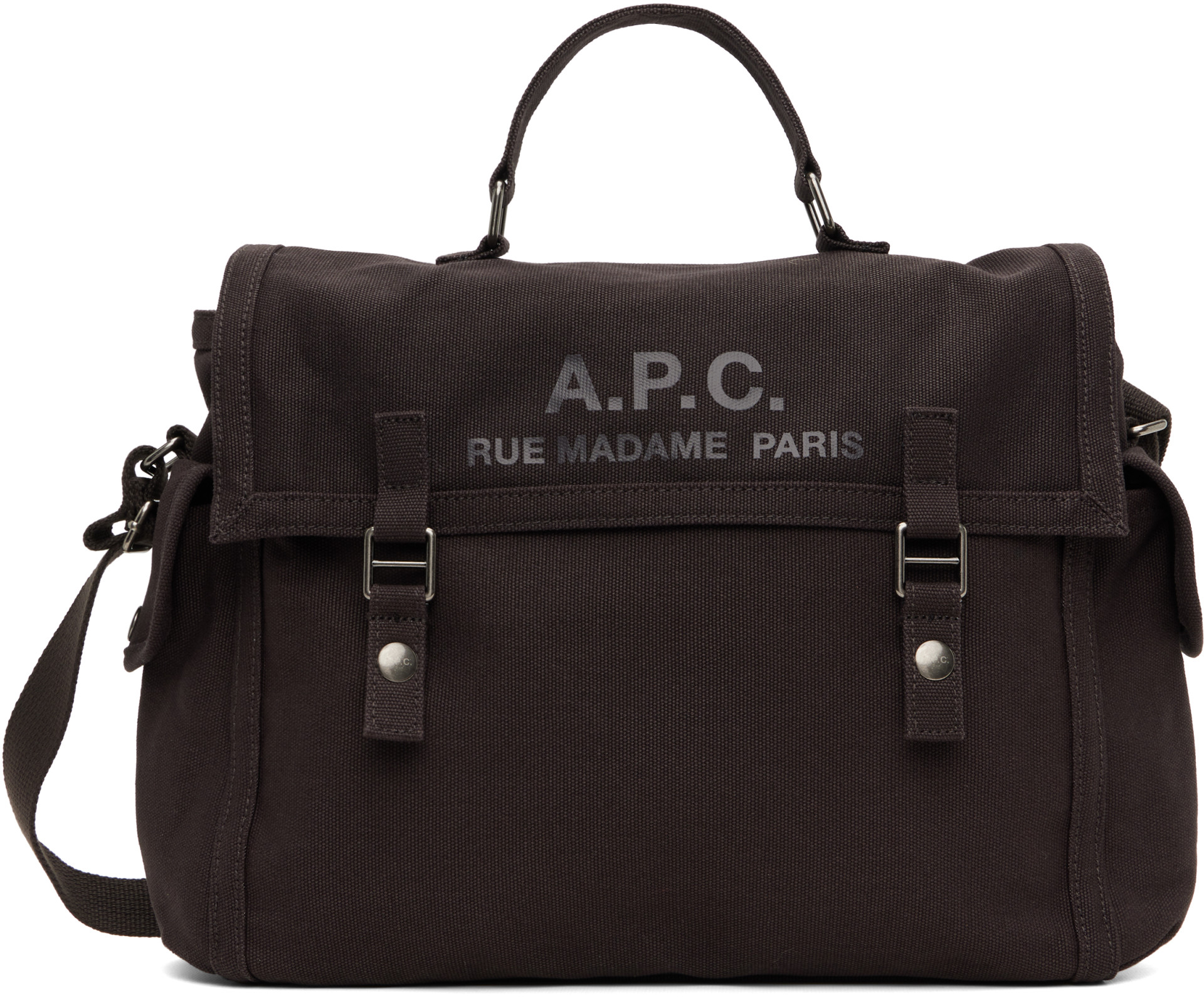 A.P.C. - Sac messager Recuperation brun