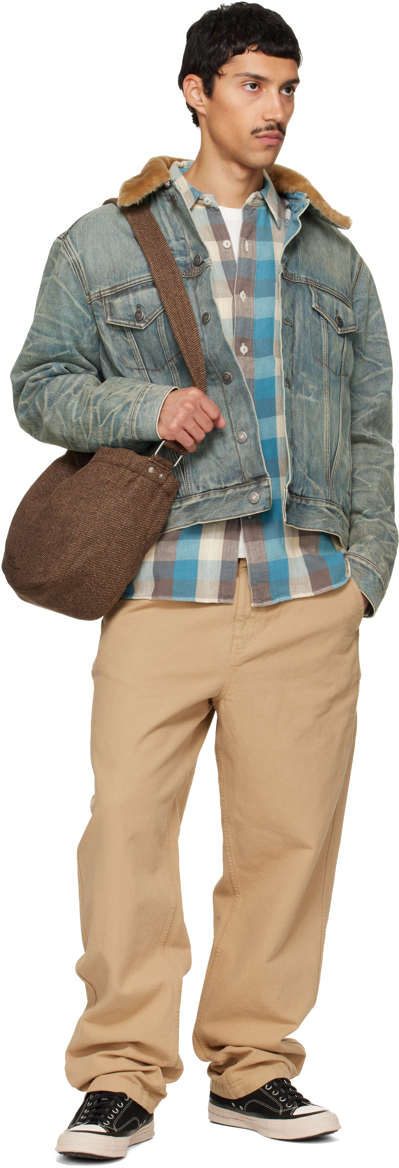 A.P.C. - Brown Journal Small Bag