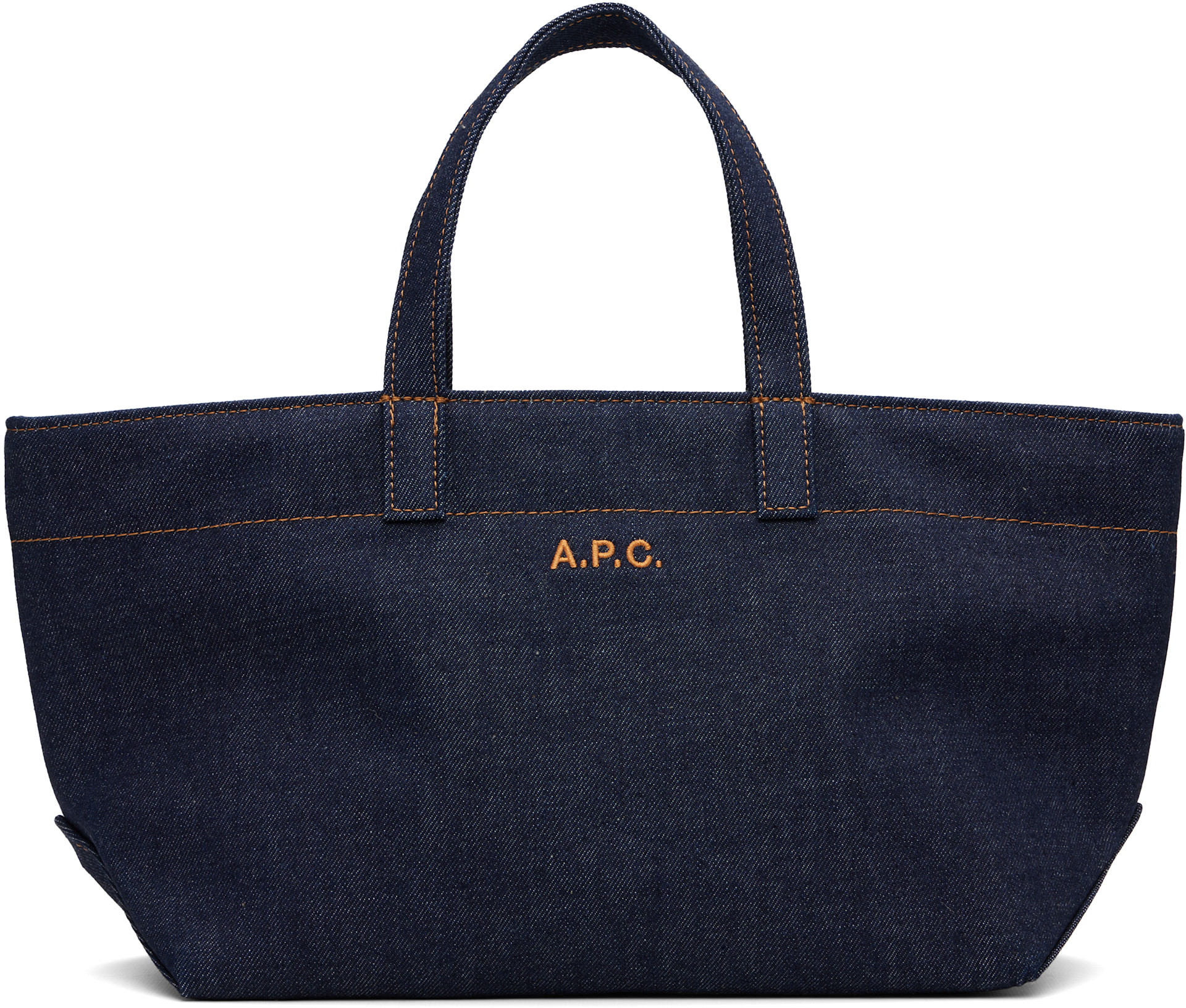 A.P.C. - 네이비 스몰 드러머 토일 토트백