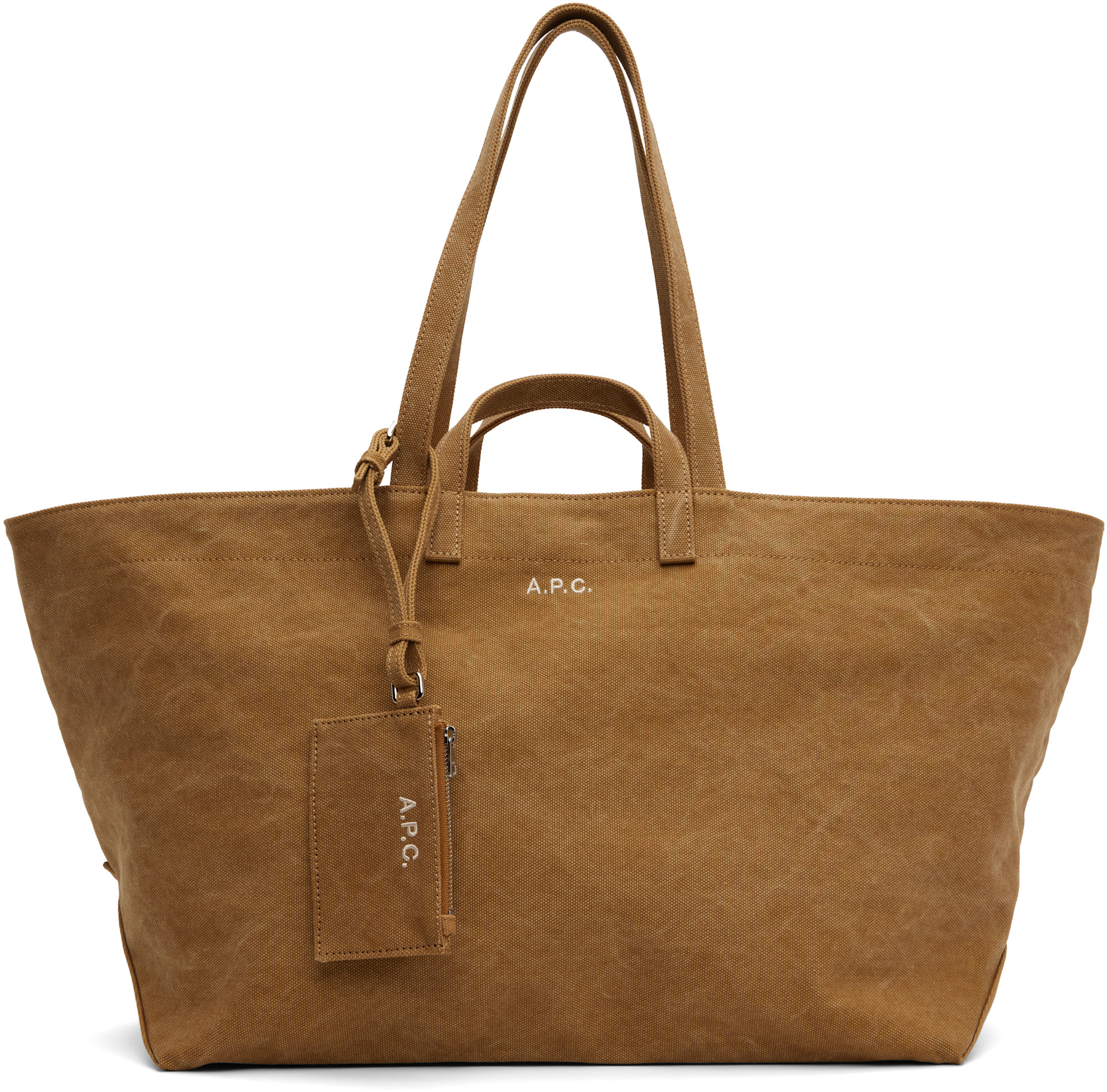 A.P.C. - Cabas 'Le drummer' brun clair